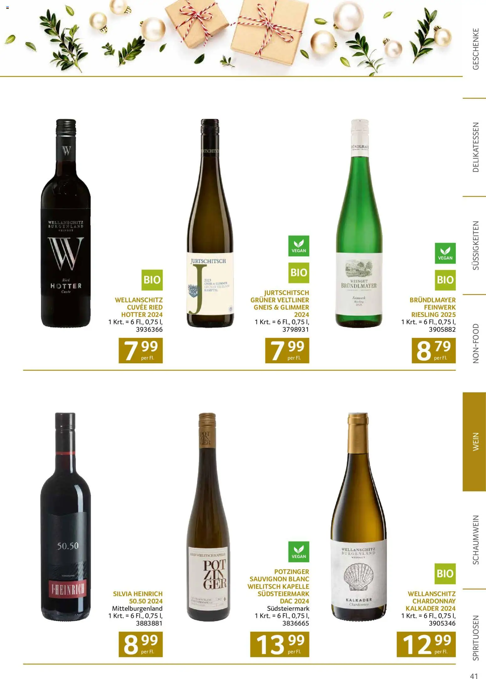 Transgourmet Christmas gültig ab 12.10.2026 | Seite: 41 | Produkte: Süßigkeiten, Wein