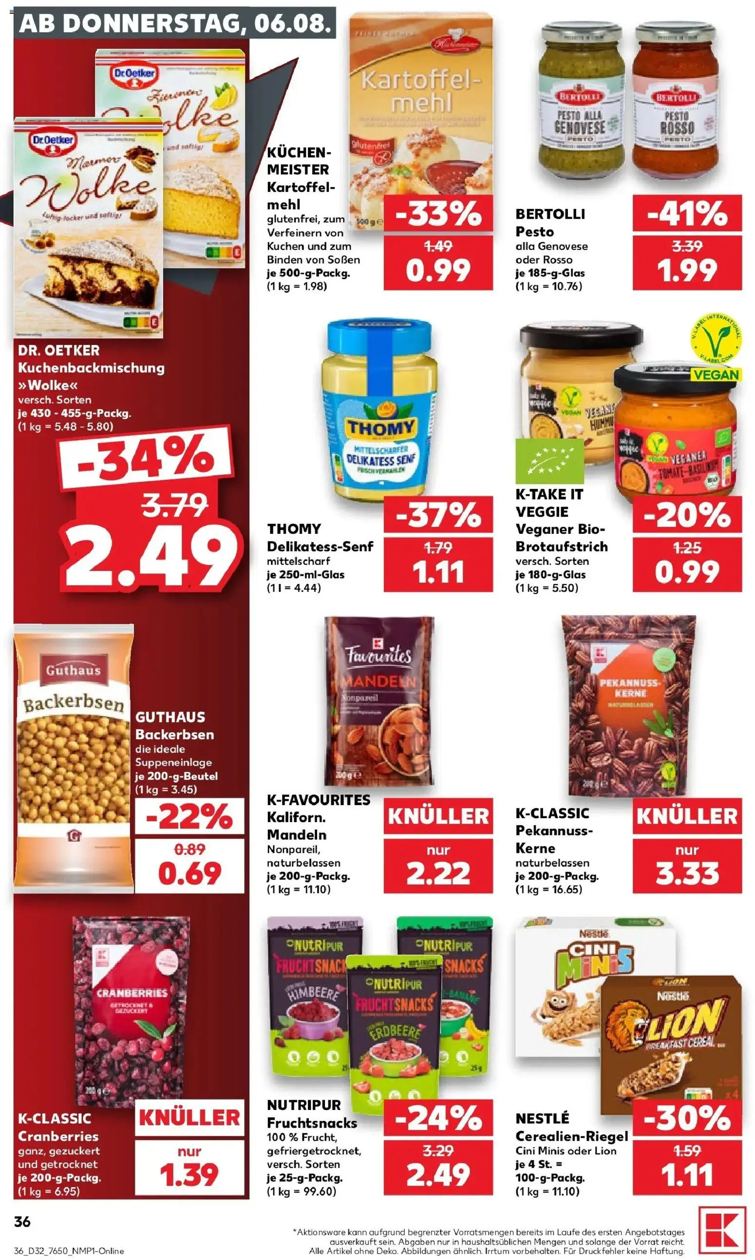 Kaufland Prospekt Freiburg Im Breisgau – gültig ab 03.08.2026 | Seite: 45 | Produkte: Mehl, Mandeln, Himbeere, Kuchen