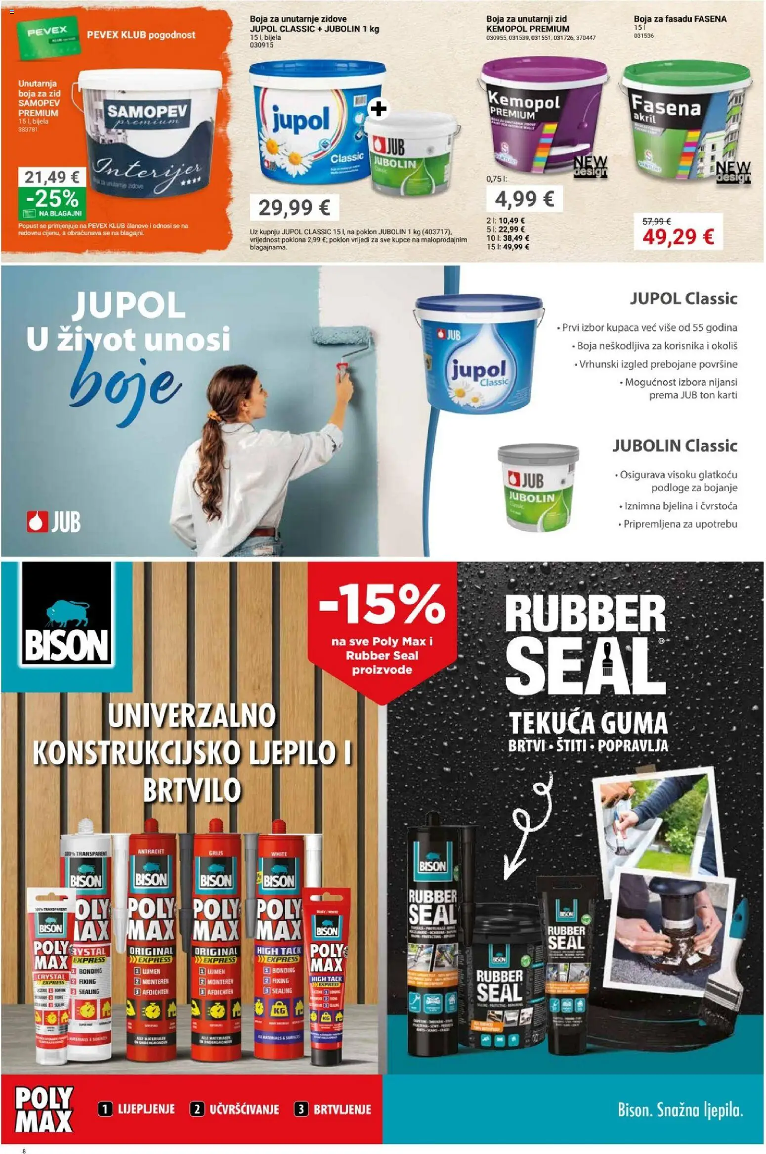 Pevex katalog | vrijedi od 17.09.2026 | Stranica: 8 | Proizvodi: Ljepilo