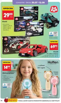 Pogląd oferty "Biedronka gazetka - Hity i inspiracje" - ważna od 27.07.2026 | Strona: 24 | Produkty: Baterie