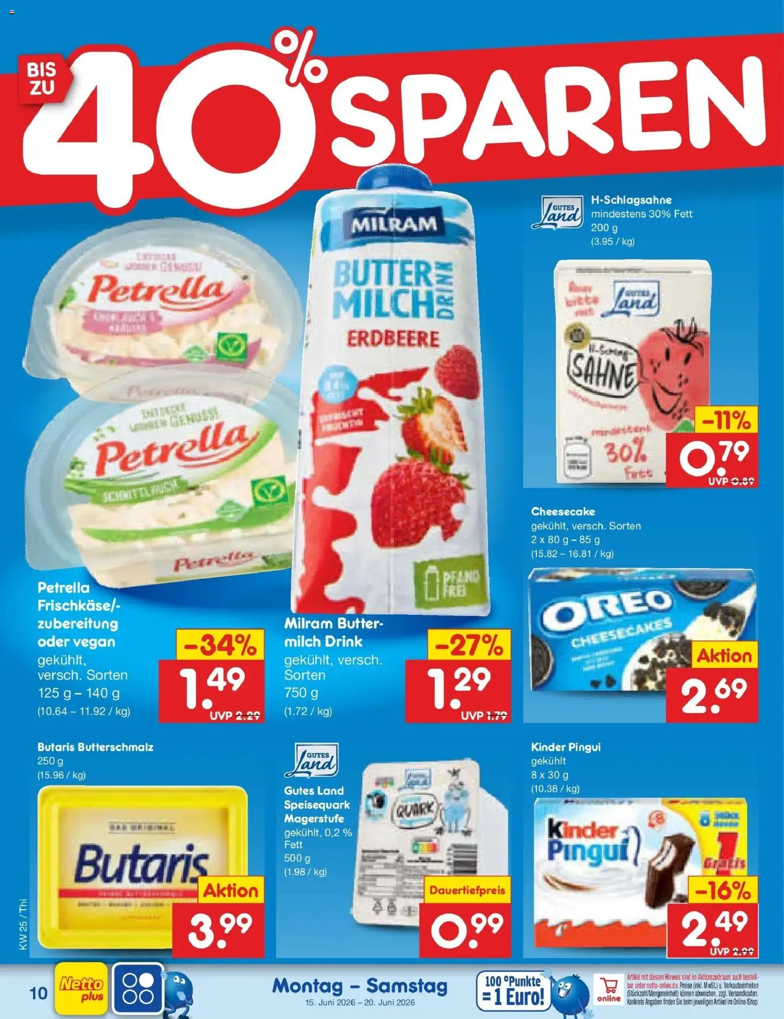 Netto Marken-Discount Prospekt Pirna – gültig ab 14.06.2026 | Seite: 12 | Produkte: Quark, Milch, Butter, Speisequark