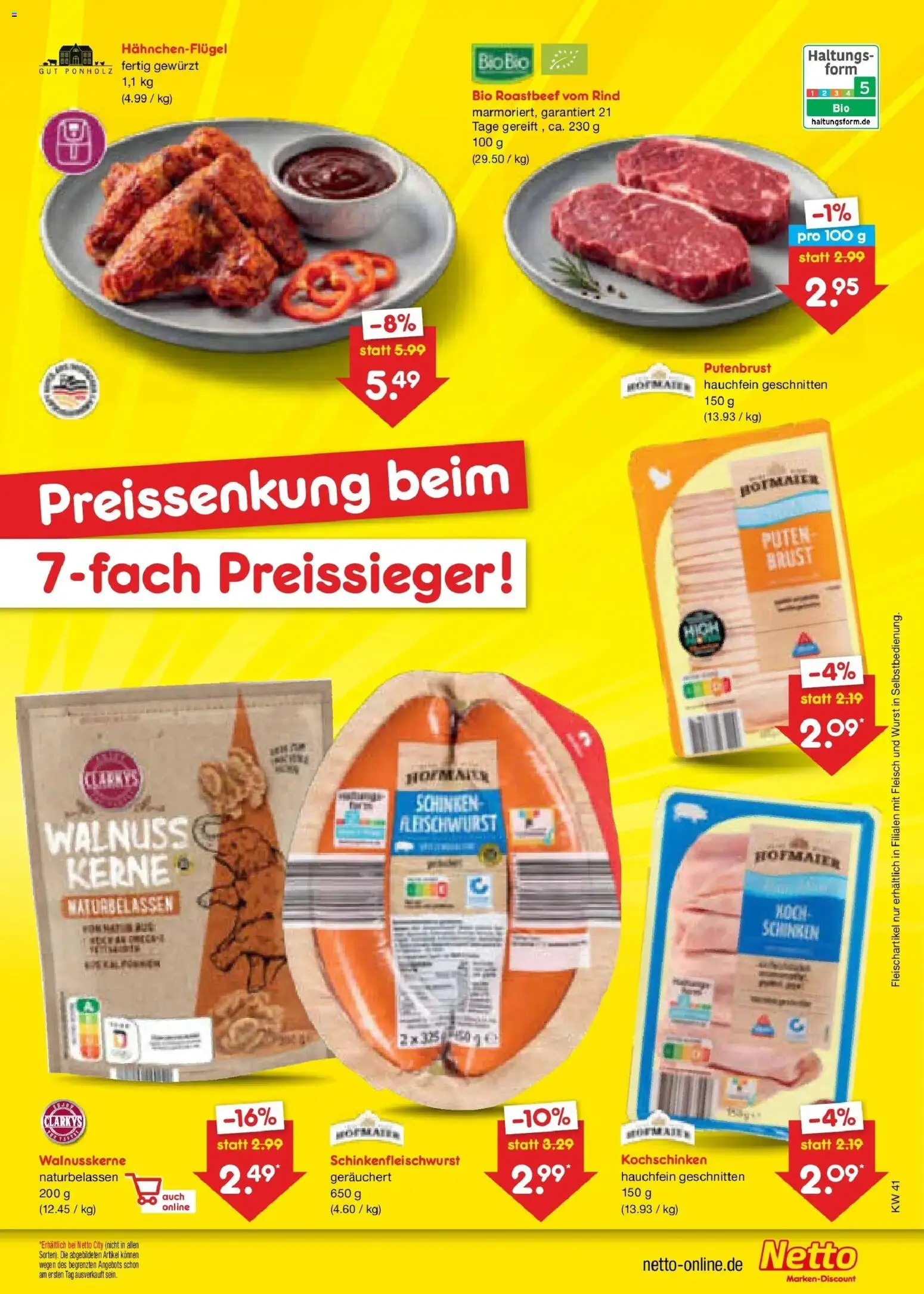 Netto Marken-Discount Prospekt Naumburg – gültig ab 05.10.2026 | Seite: 23 | Produkte: Roastbeef, Wurst, Schinken, Fleisch