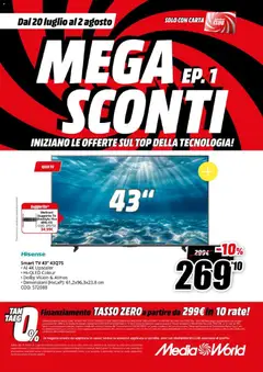 Anteprima del volantino Media World volantino Sconti valido a partire dal 20/07/2026 | Pagina: 8