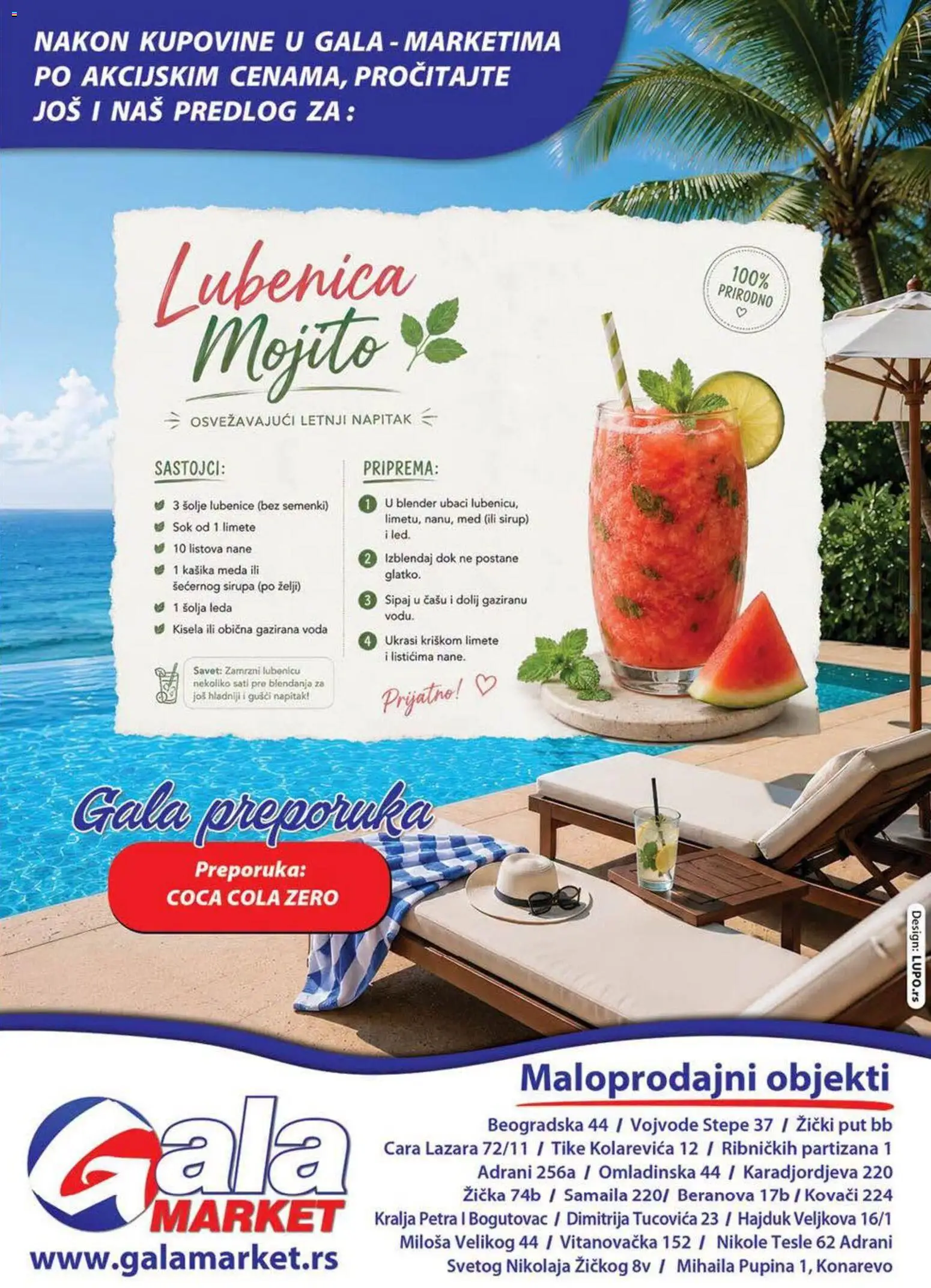 Gala MARKET katalog - važi od 05.08.2026 | Strana: 8 | Proizvode: Coca Cola, Lubenica, Sirup, Med