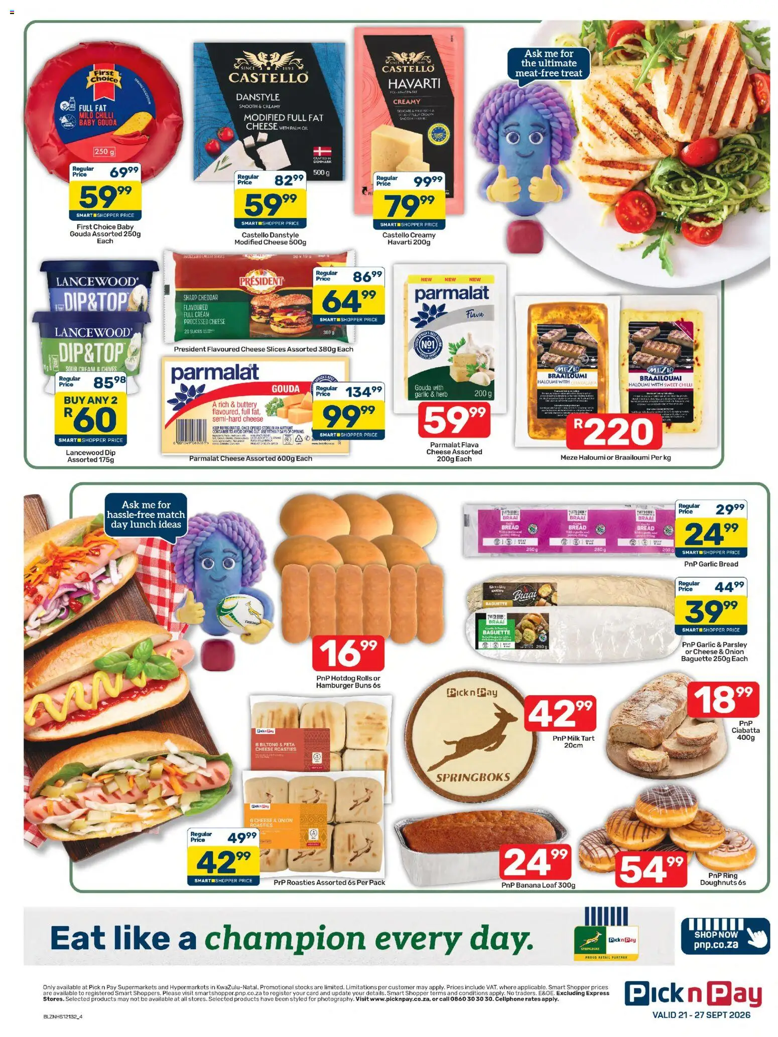 New Pick n Pay catalogue – valid from 21/09/2026 | Page: 4 | Products: Parsley, Sour cream, Garlic, Onion