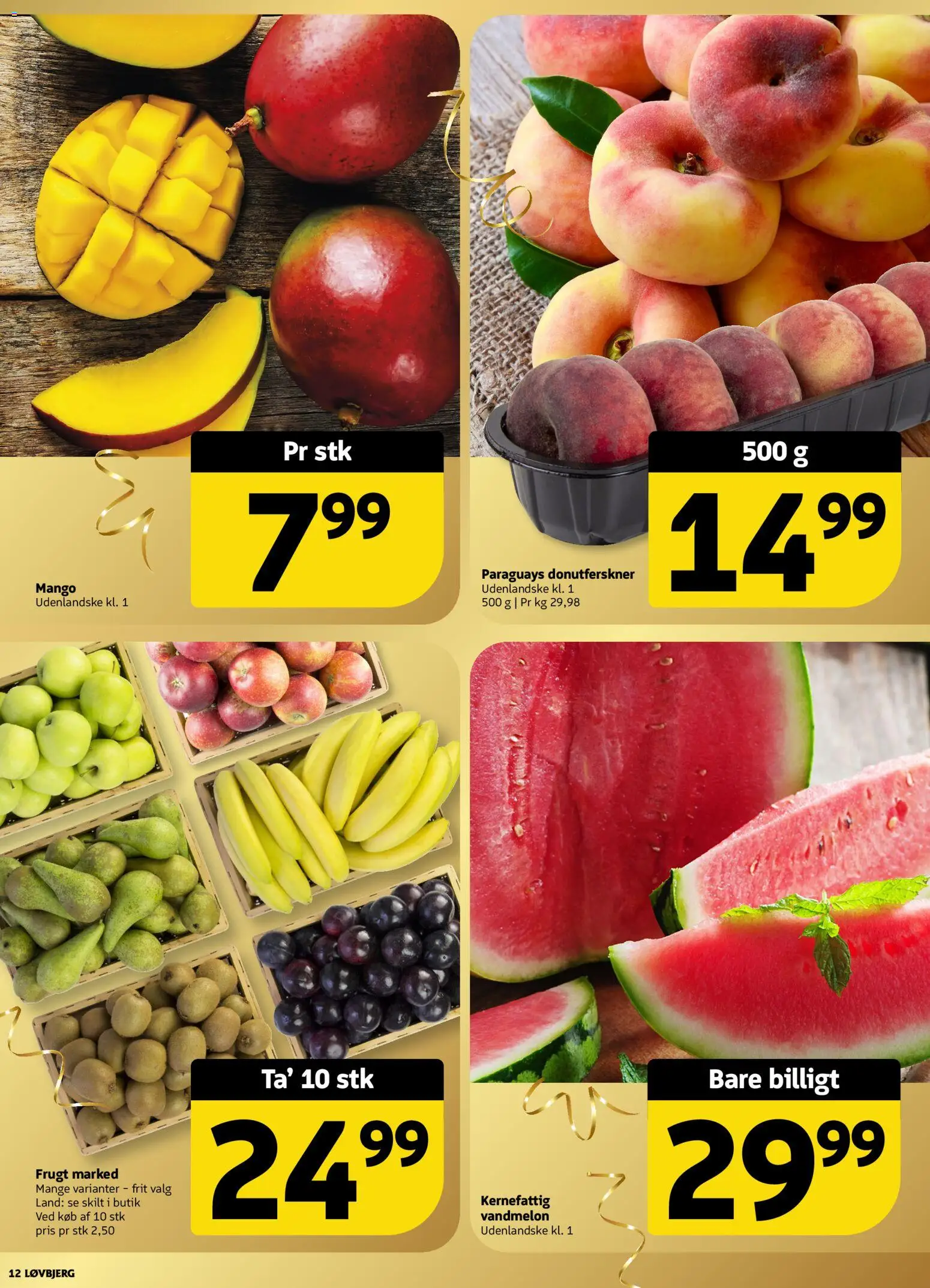 Løvbjerg tilbudsavis – gyldig fra 29.05.2026 | Side: 12 | Produkter: Mango, Vandmelon