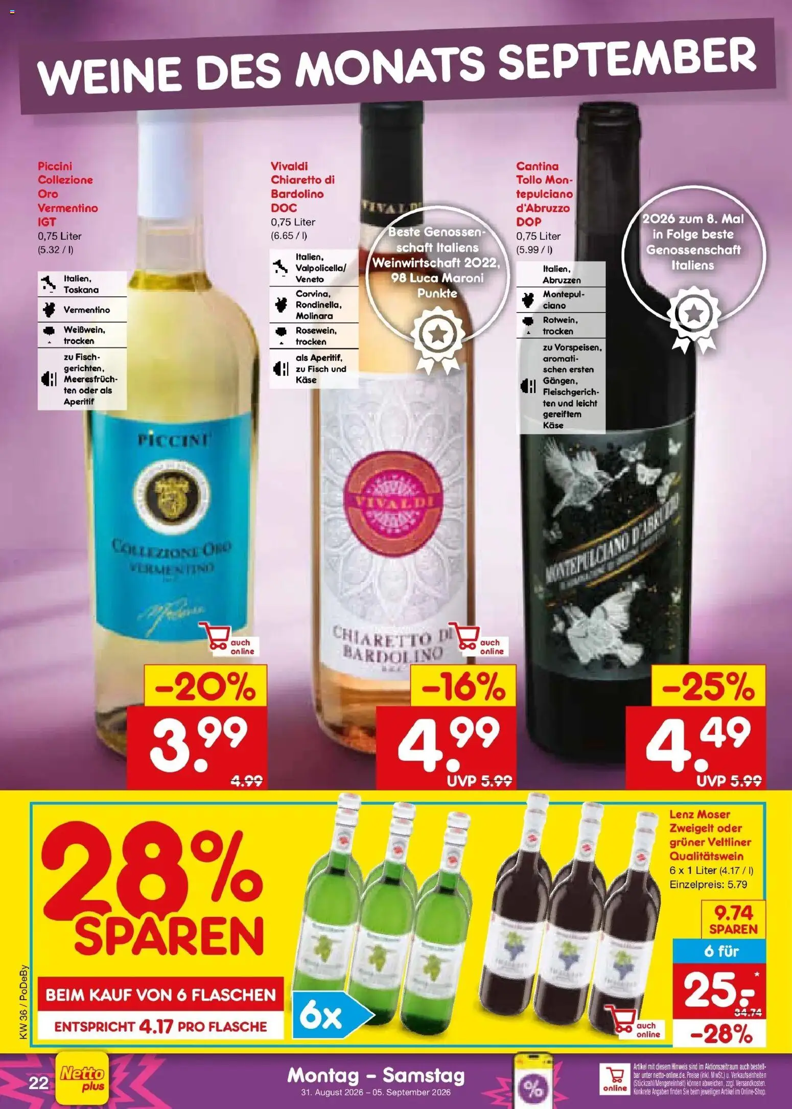 Netto Marken-Discount Prospekt Selb (ab 31.08.2026) » Angebote | Seite: 30 | Produkte: Käse, Fisch