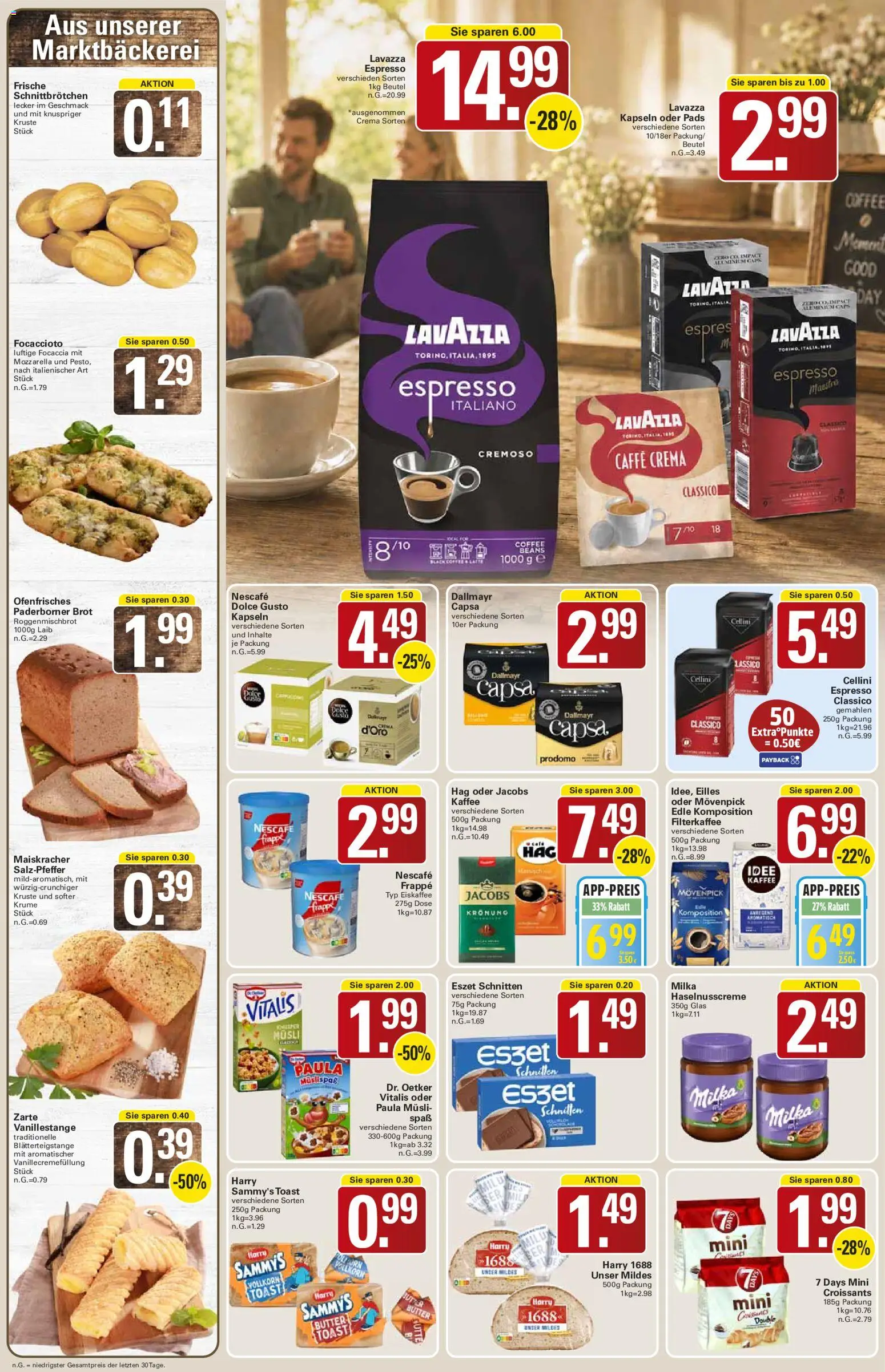 WEZ Prospekt – gültig ab 15.06.2026 | Seite: 8 | Produkte: Musli, Nescafe, Butter, Brot