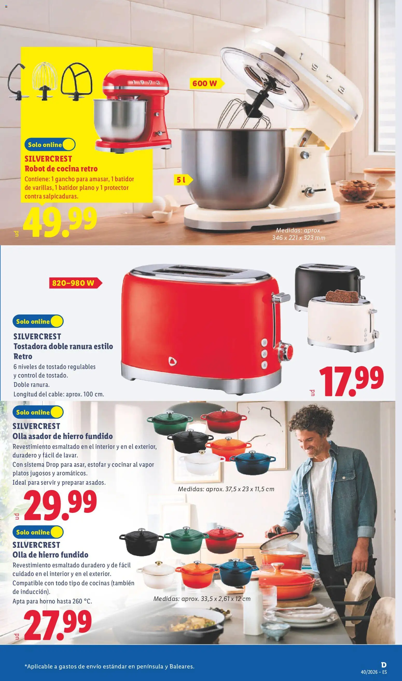 Lidl folleto de bazar │ válido desde el 28/09/2026 | Página: 3 | Productos: Cable, Cocina, Robot, Tostadora