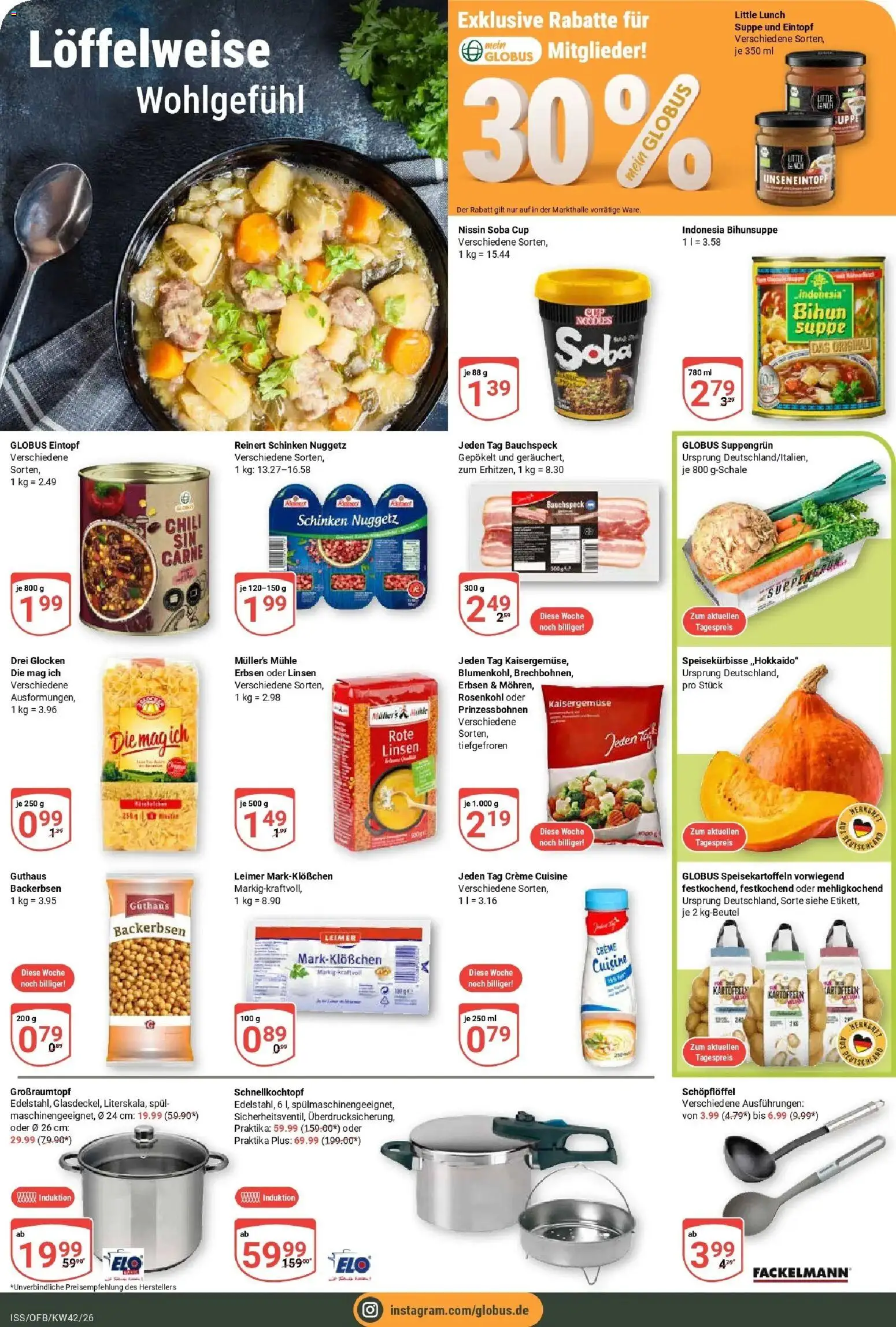 Globus Prospekt Isserstedt (ab 12.10.2026) » Angebote online | Seite: 15 | Produkte: Mühle, Kartoffeln, Chili, Erbsen