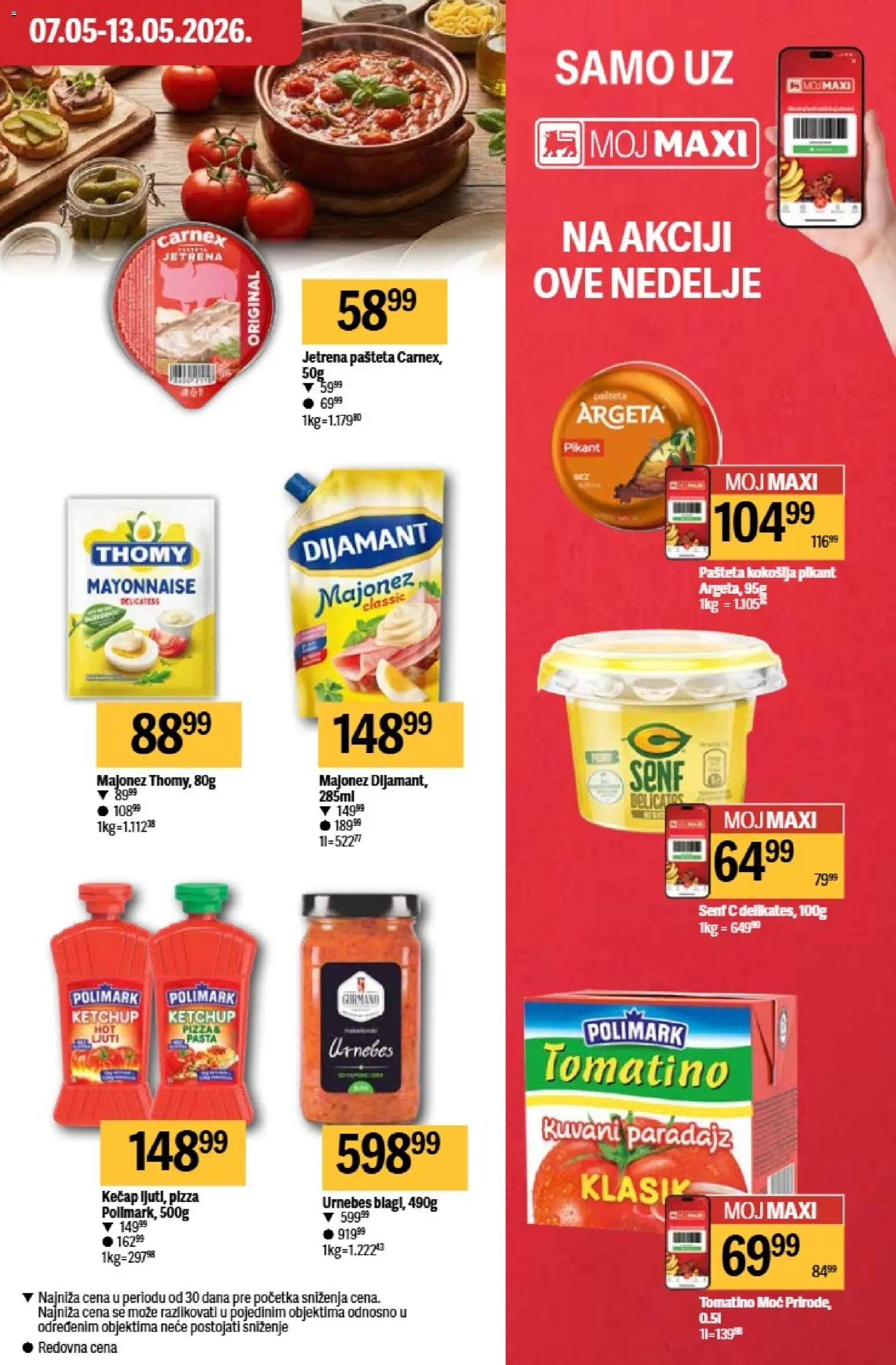 Maxi katalog - važi od 07.05.2026 | Strana: 21 | Proizvode: Kečap, Senf, Paradajz, Pašteta