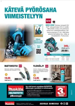 Makita-mainoslehti voimassa 02/10/2026 alkaen | Sivu: 12 | Tuotteet: Video