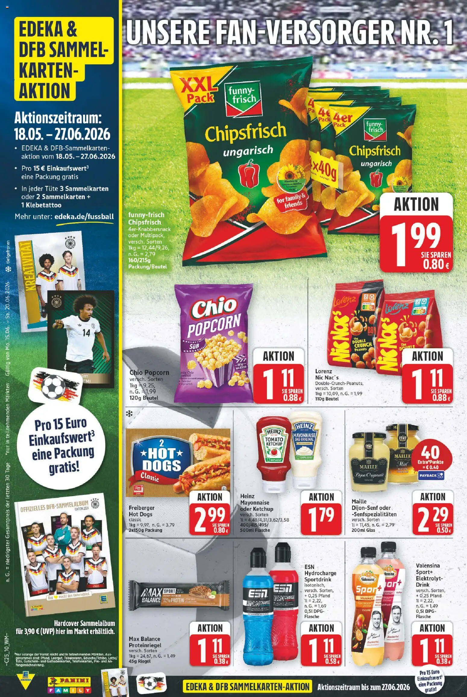 E center Prospekt – gültig ab 15.06.2026 | Seite: 12 | Produkte: Funny frisch, Valensina, Mayonnaise, Ketchup