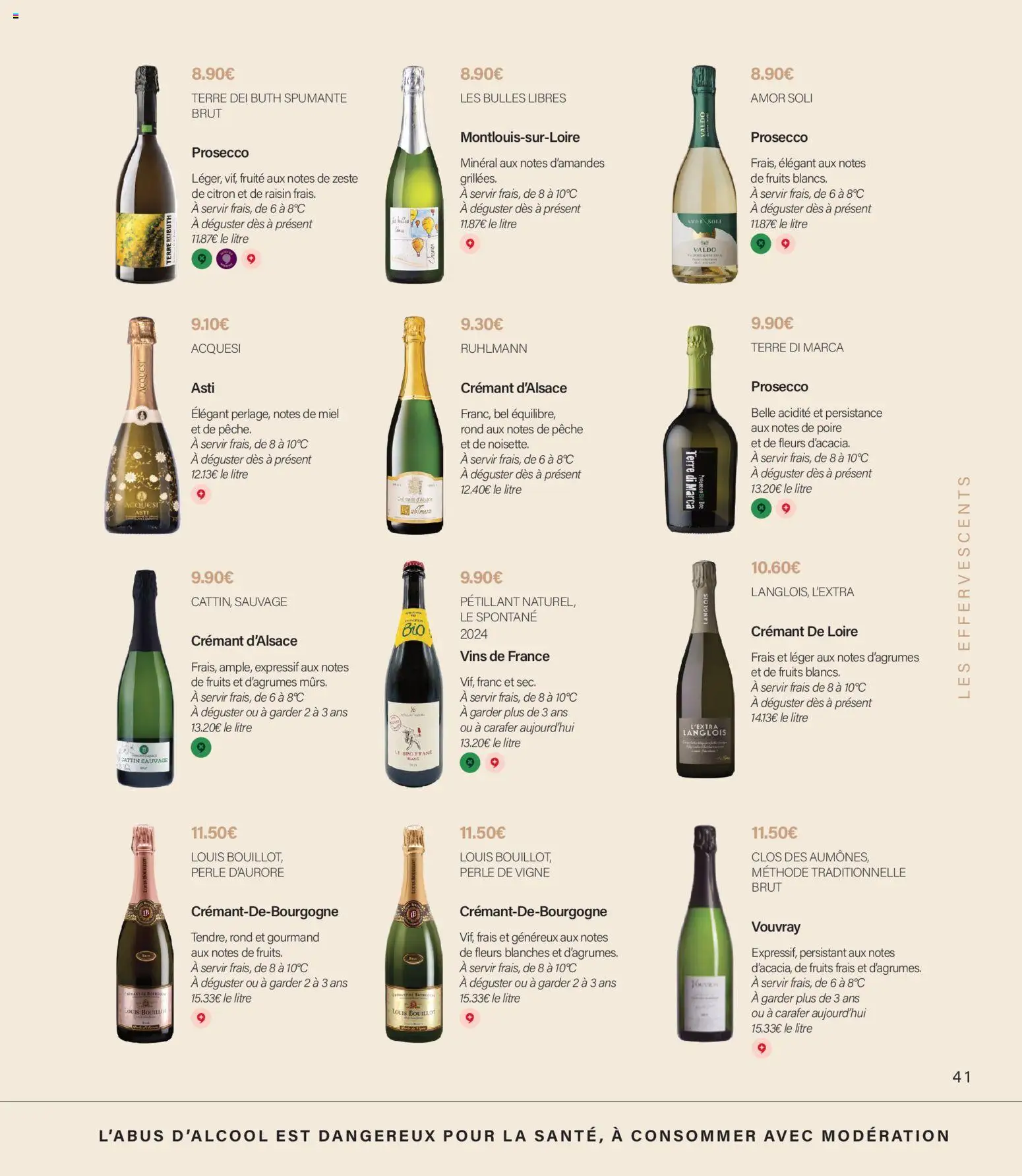 {H1} | Page: 41 | Produits: Citron, Poire, Miel, Prosecco