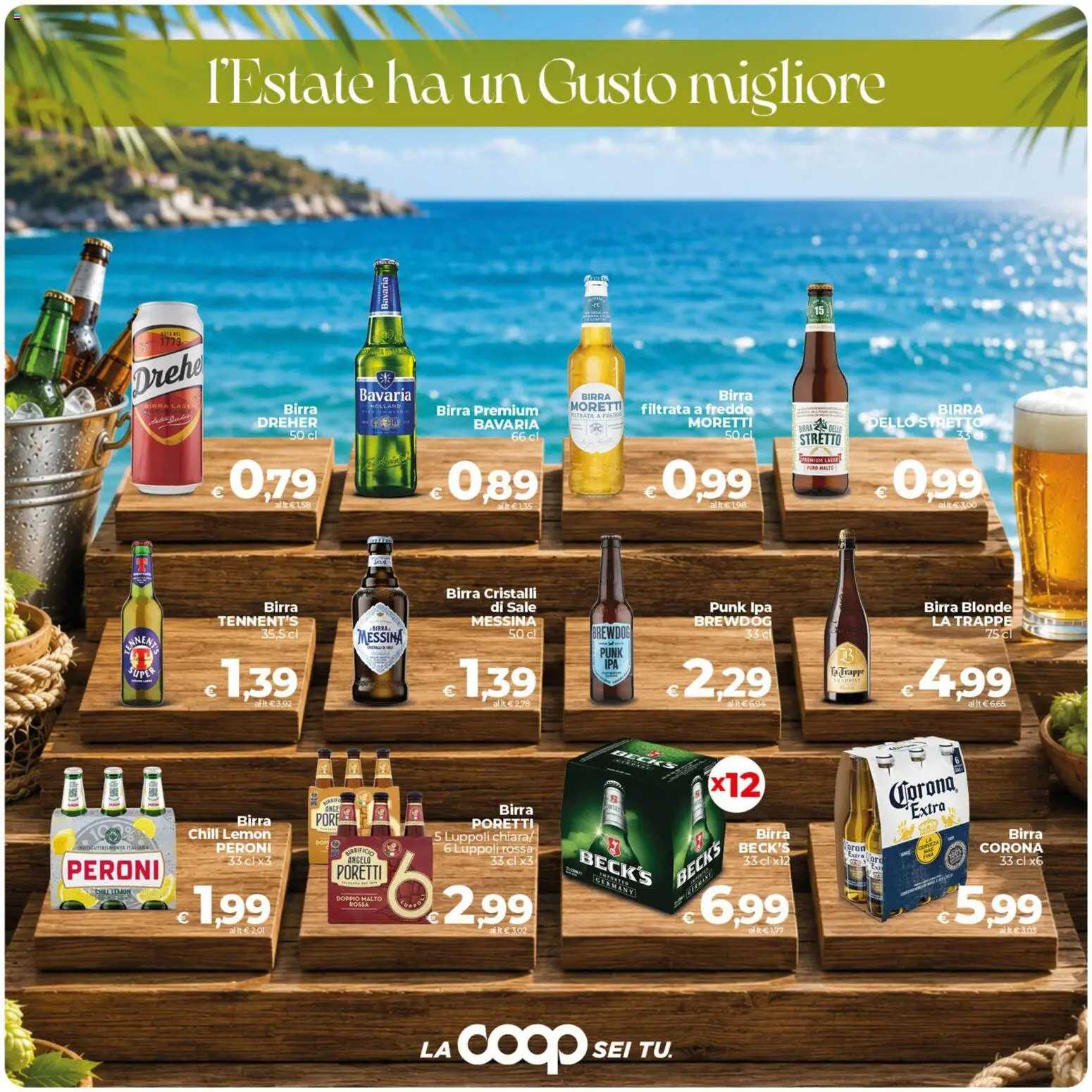 Volantino COOP del 30/07/2026 | Pagina: 27 | Prodotti: Tennent's, Birra, Tè, Sale