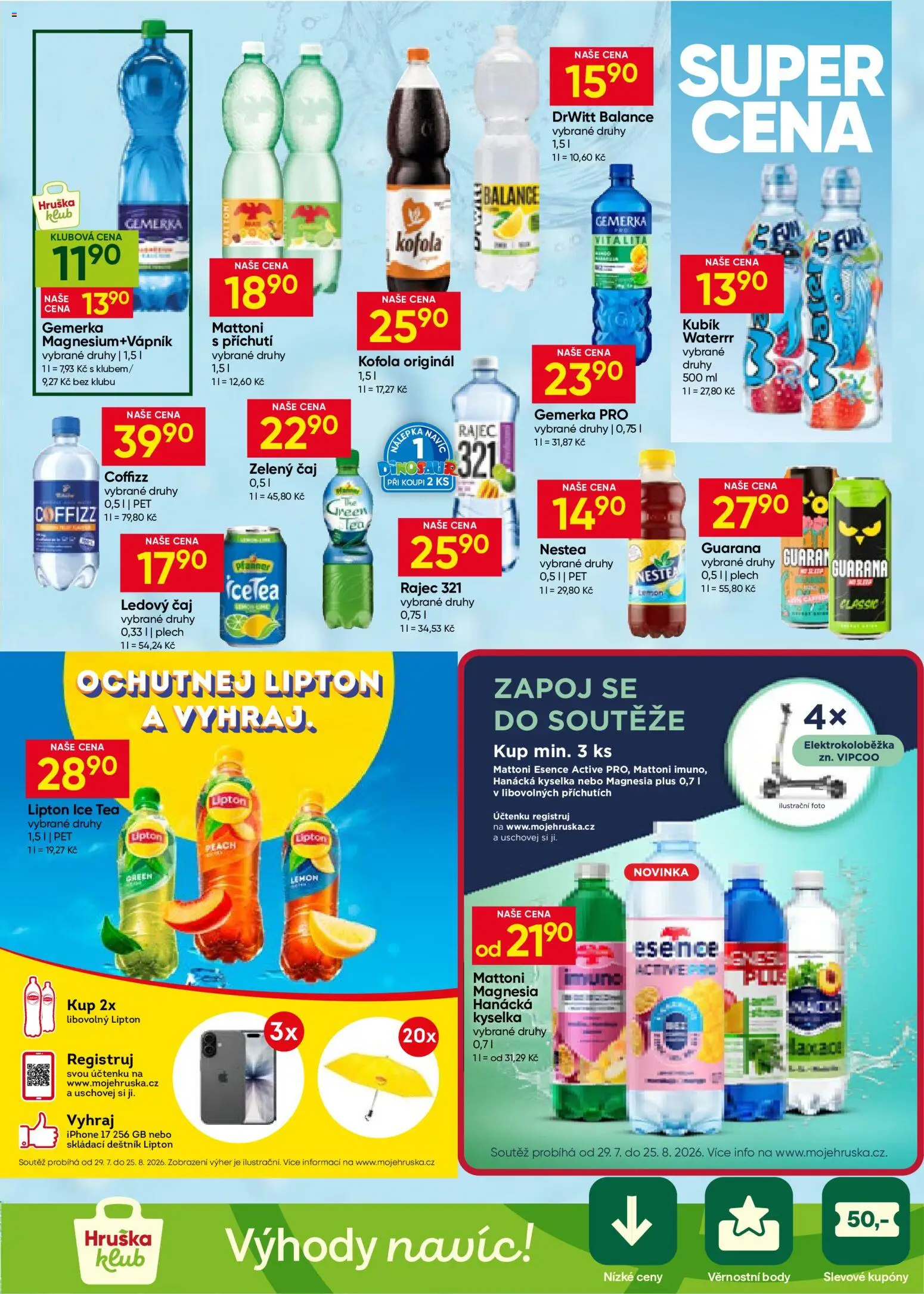 Hruška leták od 12.08.2026 | Strana: 9 | Produkty: Nestea, Zelený čaj, Iphone, Magnesia