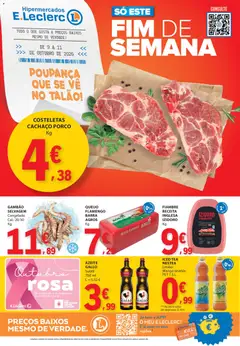 Pré-visualização E.Leclerc folheto Fim de Semana válido de 09/10/2026