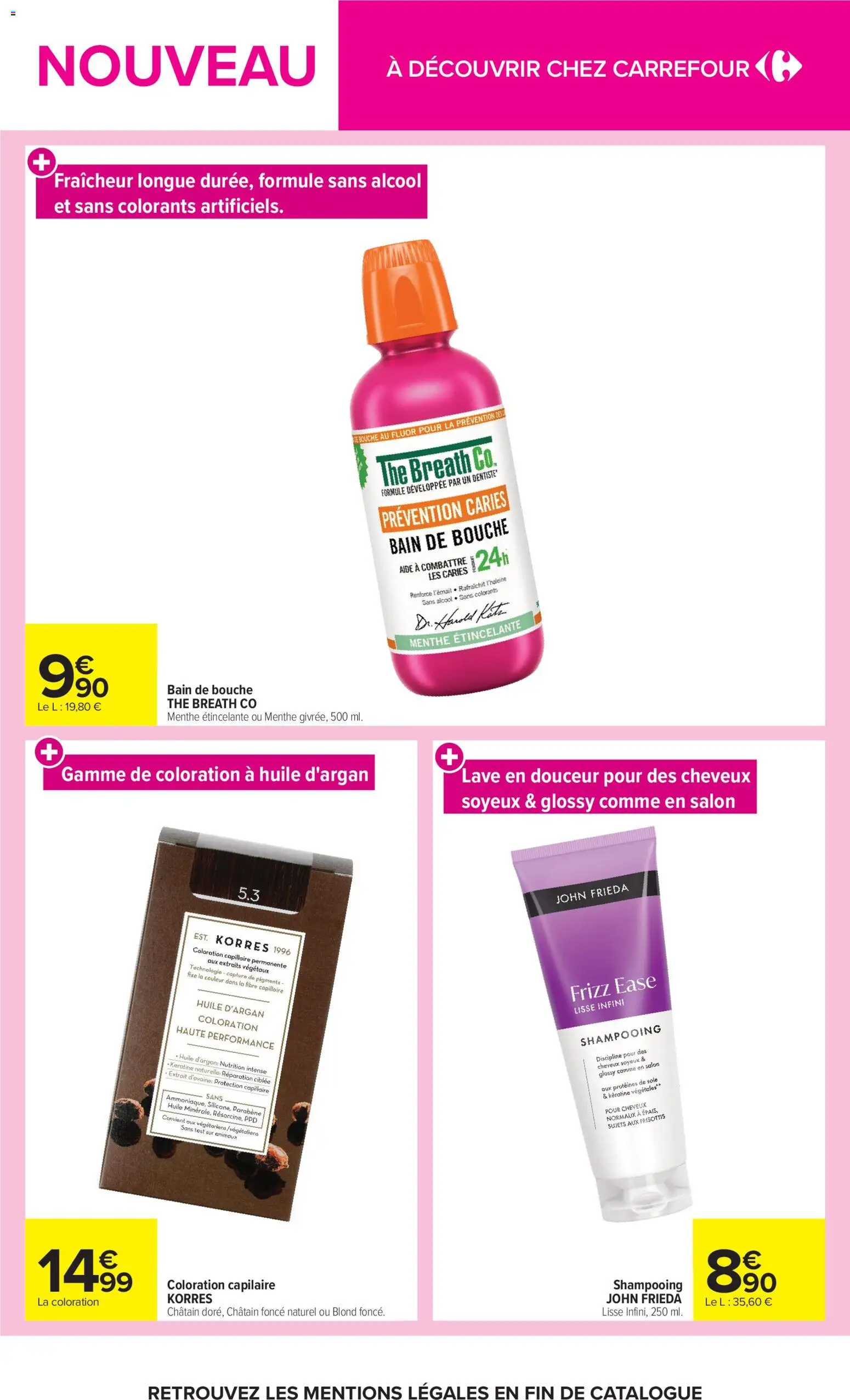 {H1} | Page: 19 | Produits: Menthe, Shampooing, Bain de bouche, Thé