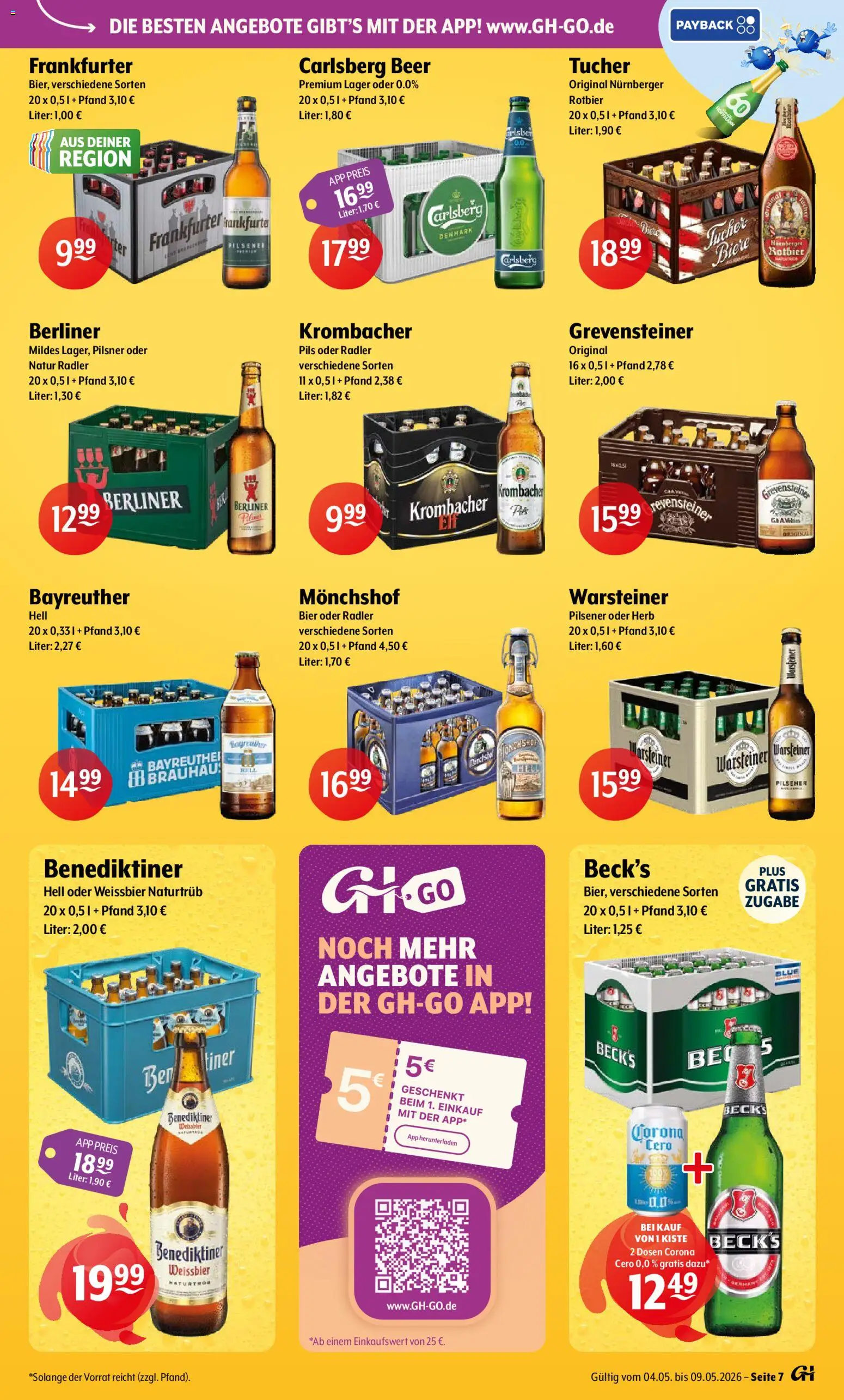 Getränke Hoffmann - Brandenburg – gültig ab 04.05.2026 | Seite: 7 | Produkte: Carlsberg, Bier, Pils, Warsteiner