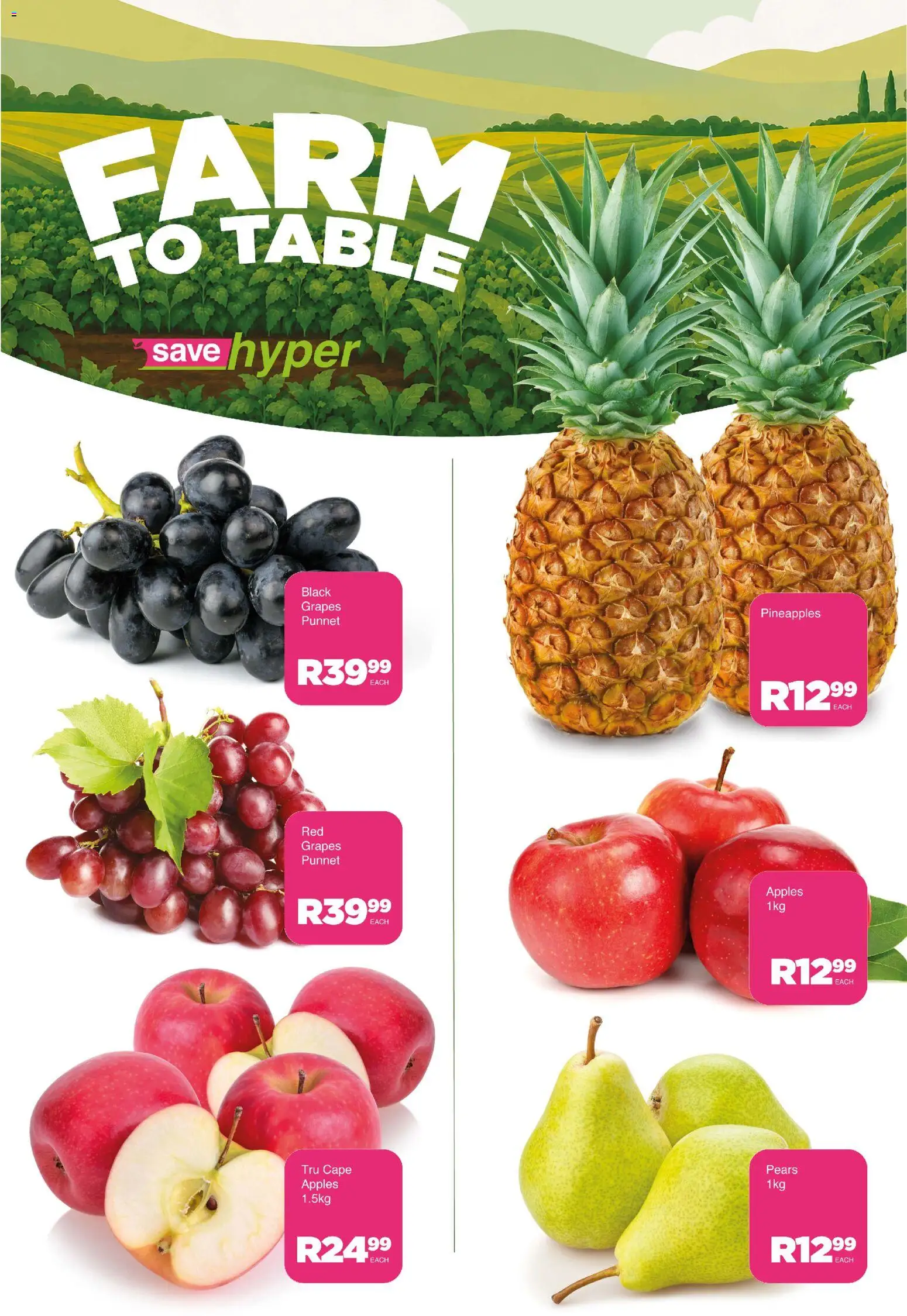 New Save catalogue – valid from 20/10/2026 | Page: 8 | Products: Pears, Table, Apples, Grapes