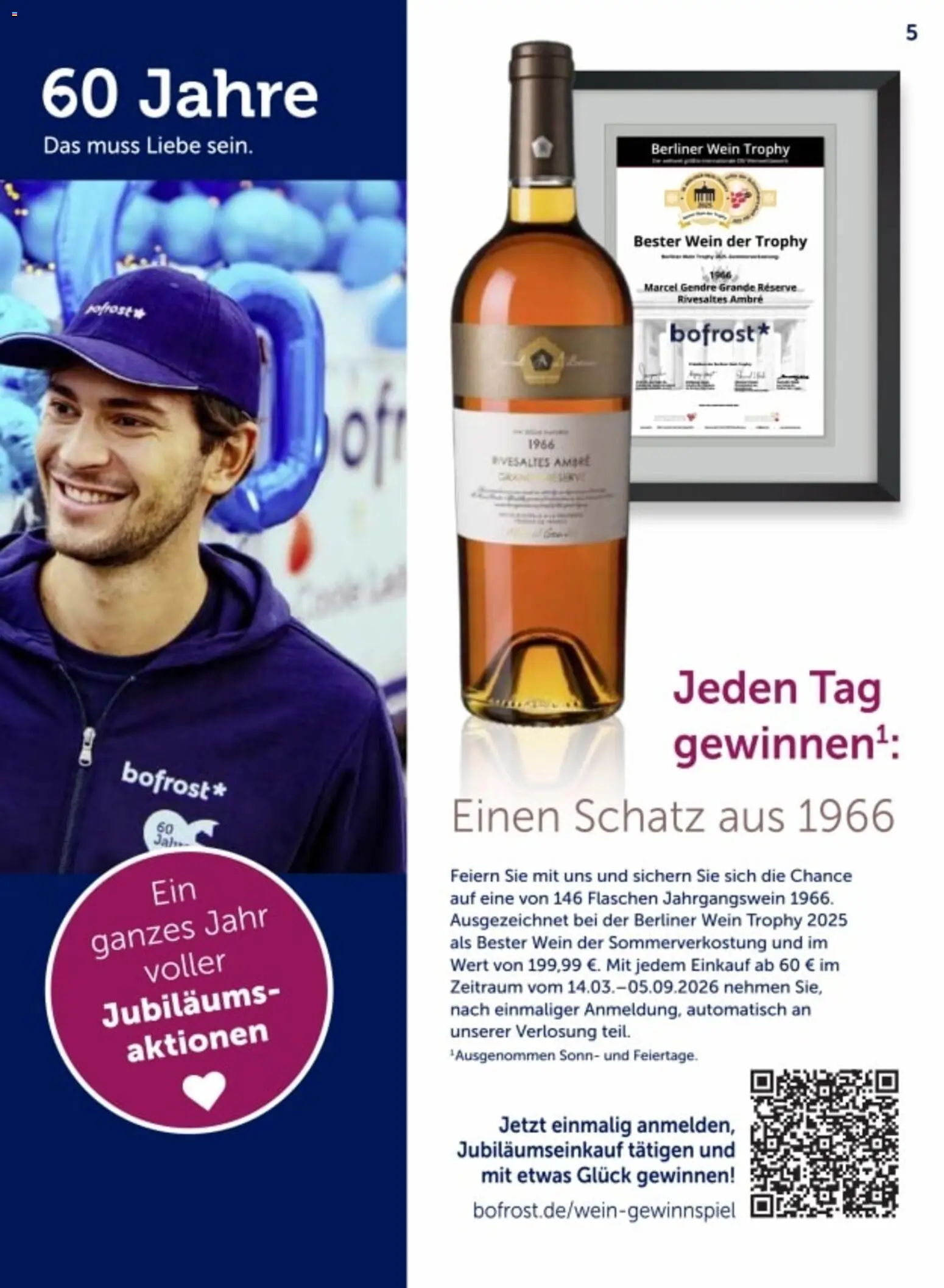 Bofrost Katalog – gültig ab 06.03.2026 | Seite: 5 | Produkte: Berliner, Wein