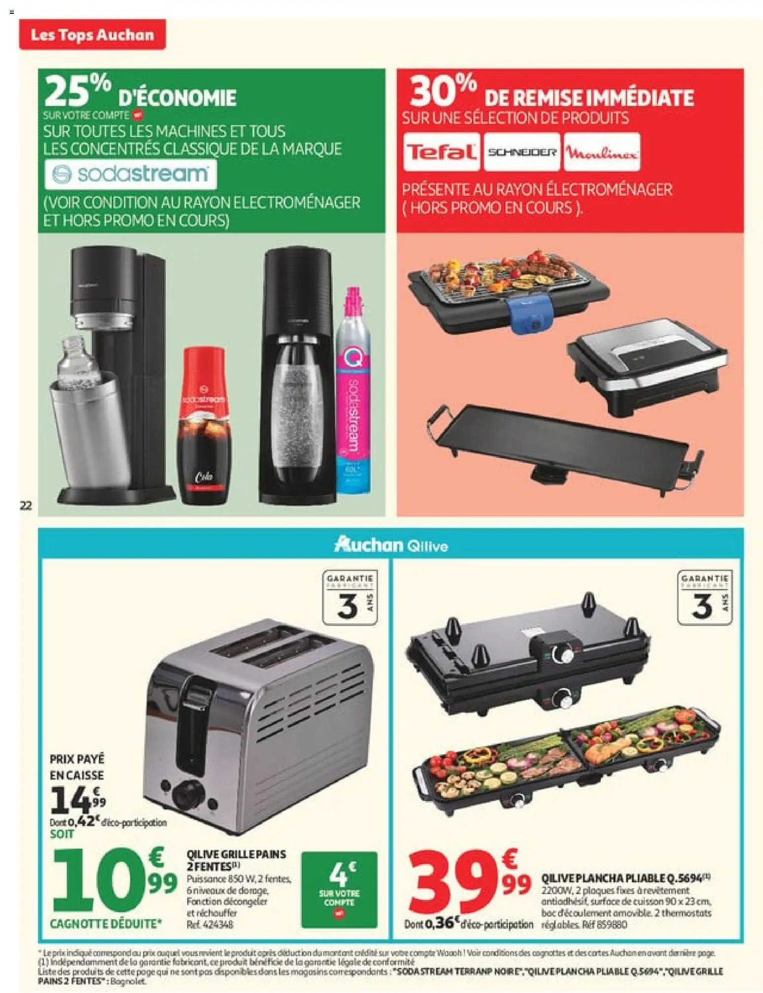 {H1} | Page: 22 | Produits: Plancha, Sodastream, Tefal