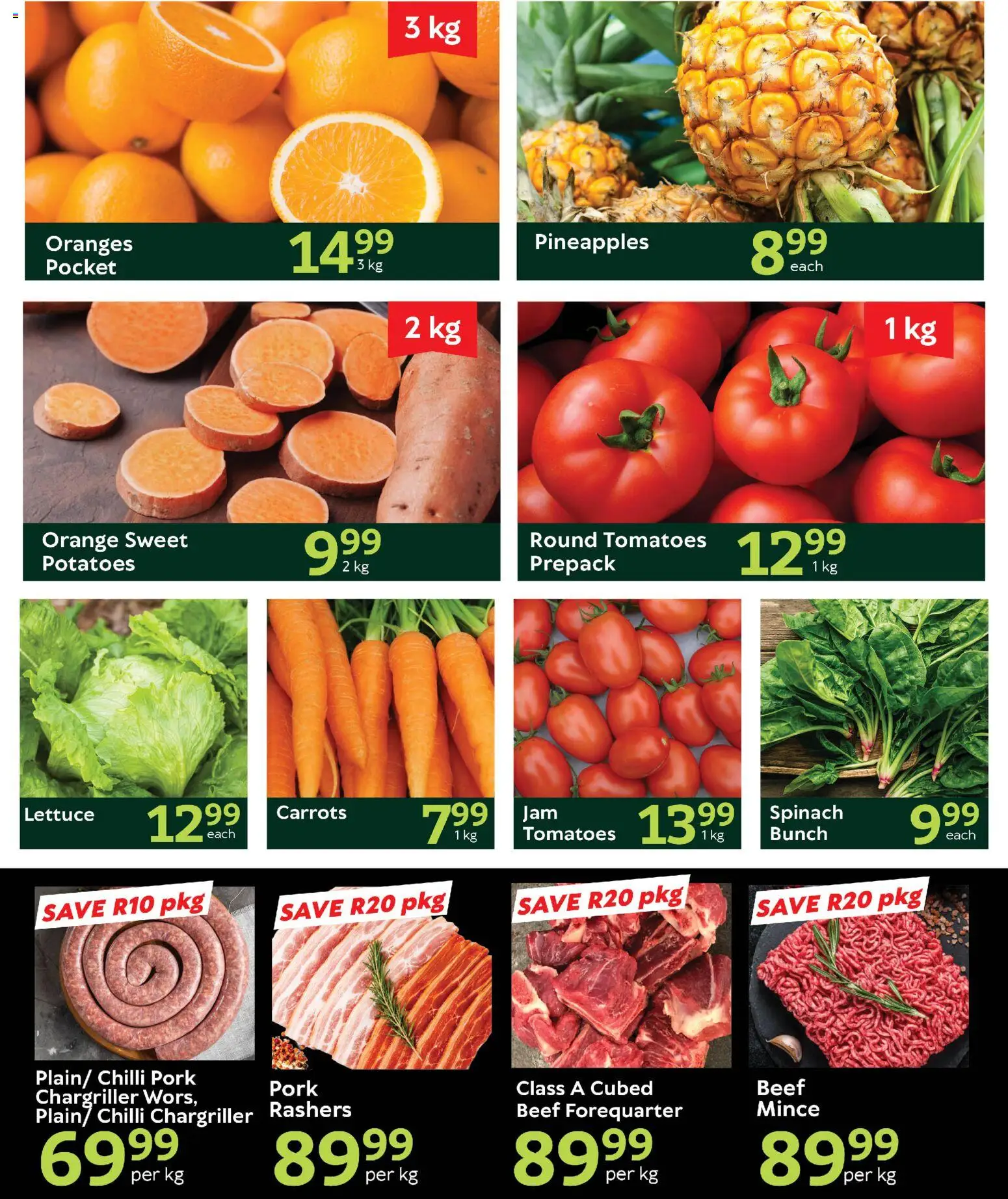 New Oxford Freshmarket catalogue – valid from 18/08/2026 | Page: 2 | Products: Pork, Beef, Potatoes, Lettuce