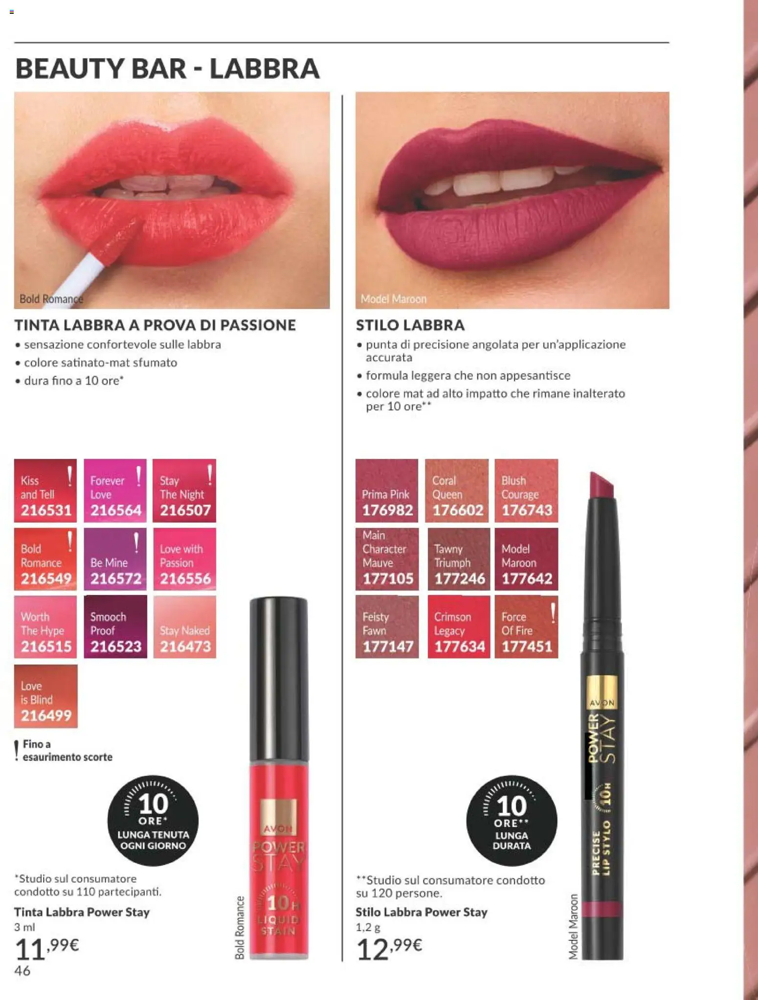 Volantino Avon del 01/09/2026 | Pagina: 46 | Prodotti: The, Blush