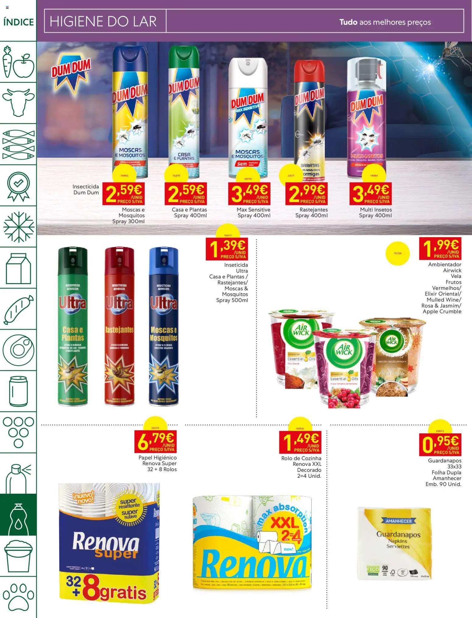 Recheio folheto Madeira │ válido de 18/08/2026 | Página: 36 | Produtos: Papel higiénico, Guardanapos, Inseticida, Ambientador