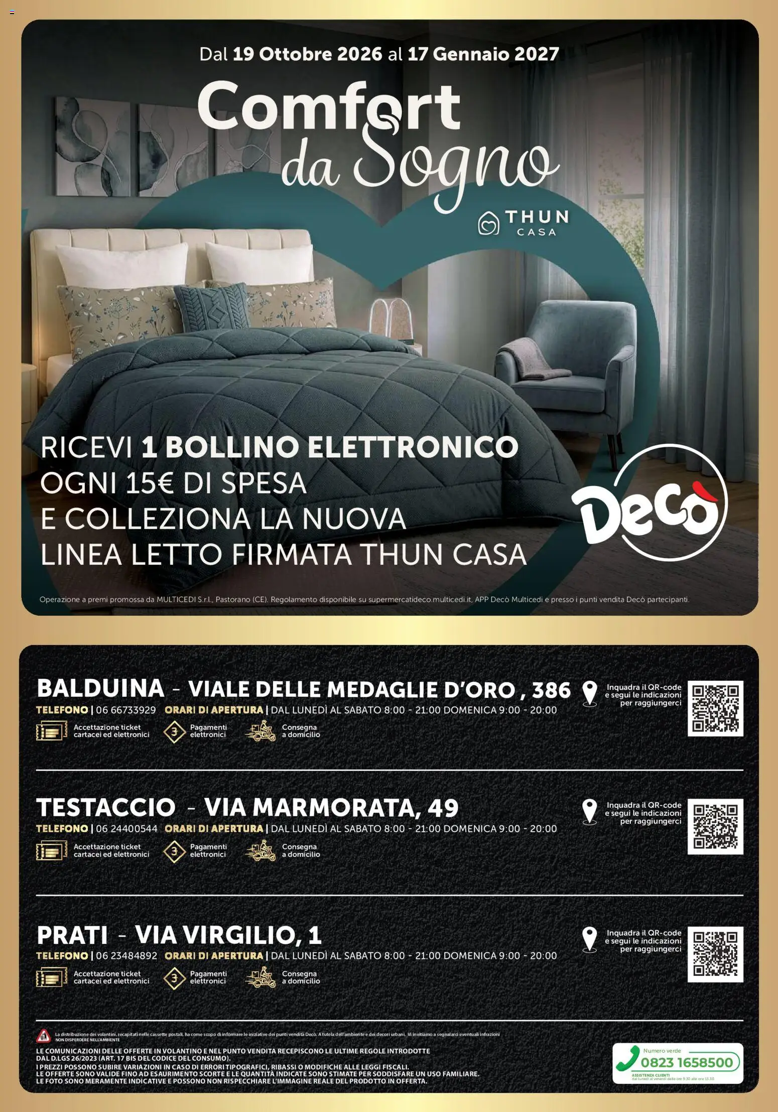 Volantino Decò del 23/10/2026 | Pagina: 10 | Prodotti: Telefono, Letto