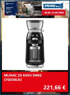 FRIGO & Co. Katalog - Pregled kataloga iz trgovine FRIGO & Co., vrijedi od 04.05.2026 | Stranica: 2 | Proizvodi: Mlinac za kavu