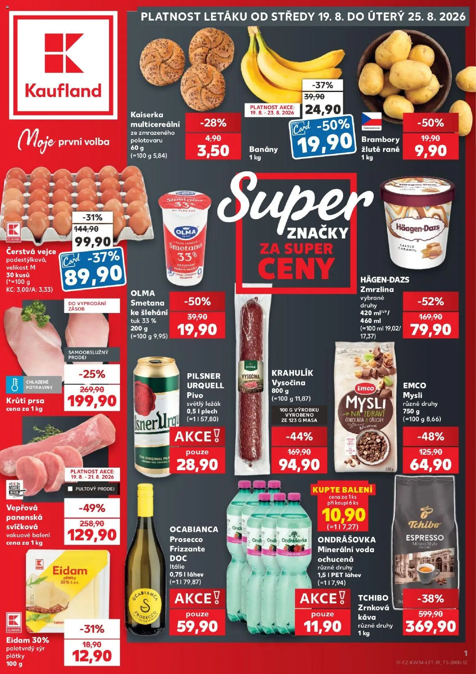 Kaufland leták - Plzeň od 19.08.2026 | Strana: 1