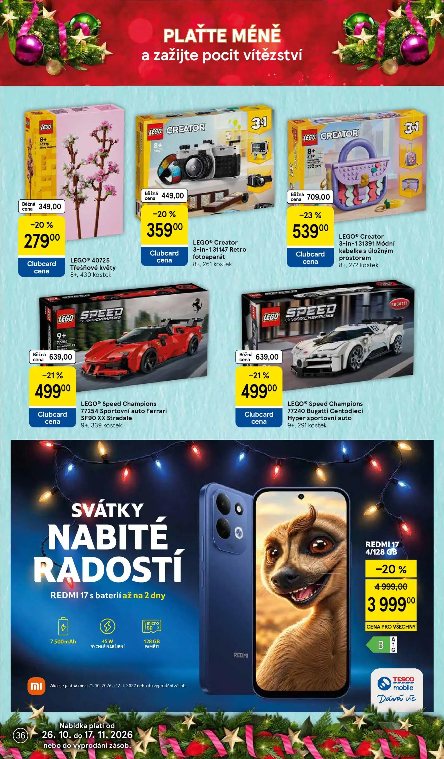 Tesco leták - Vánoční katalog hraček od 26.10.2026 | Strana: 36