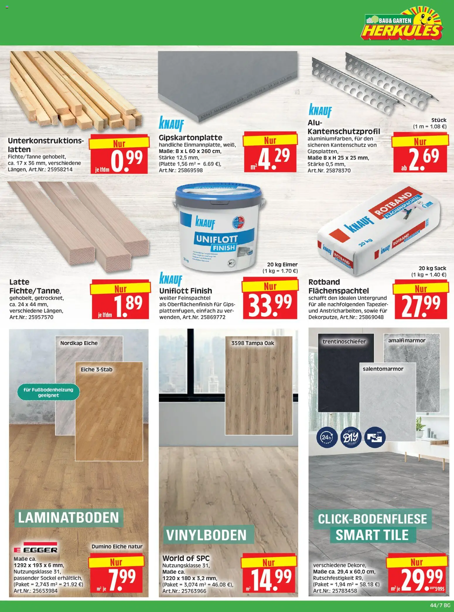 HERKULES Bau & Garten – gültig ab 26.10.2026 | Seite: 7 | Produkte: Finish