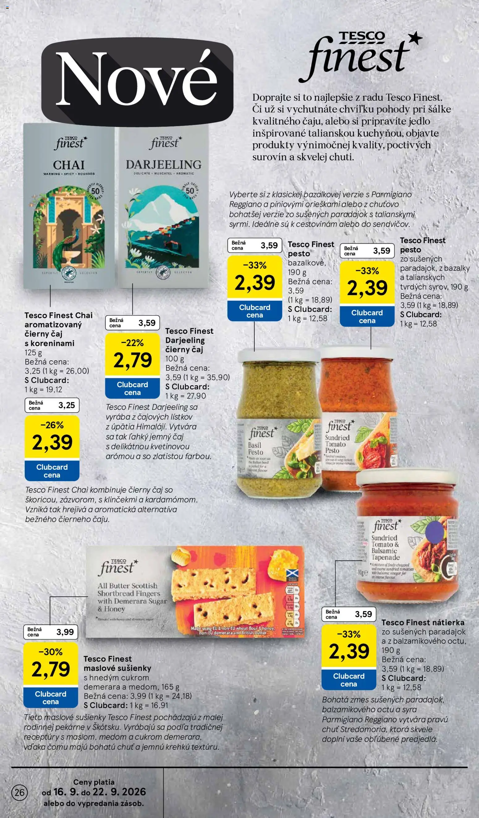 Nové Tesco akcie – leták je platný od 16.09.2026 | Strana: 26