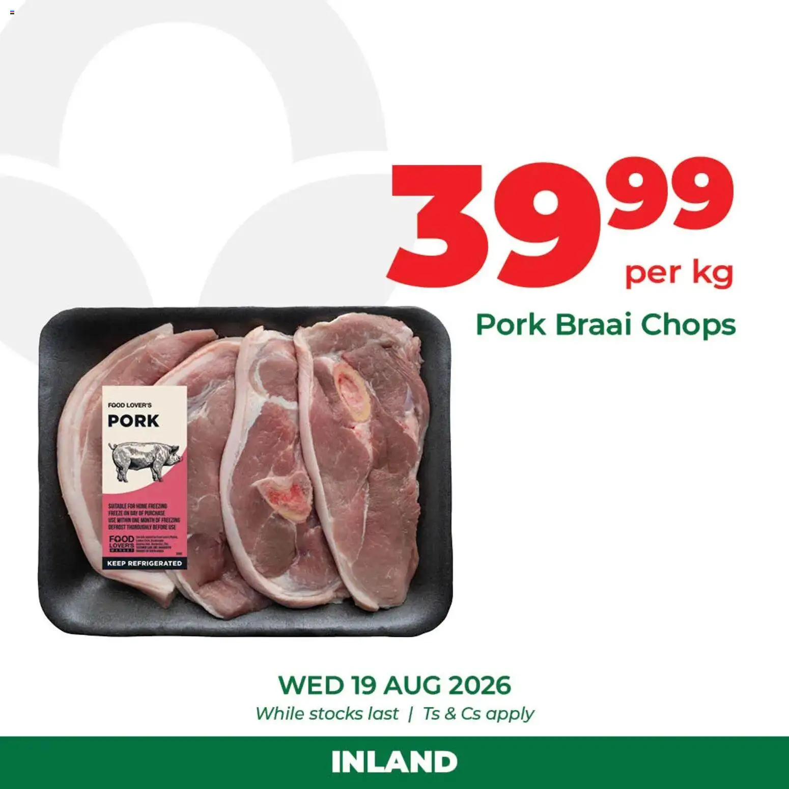 New Food Lover's Market catalogue – valid from 19/08/2026 | Page: 1 | Products: Pork