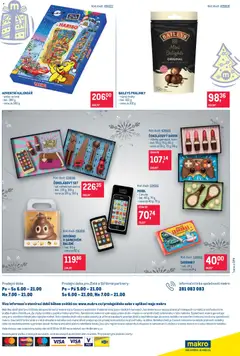 Náhled letáku Makro leták - Mikulášské čokolády od 07.10.2026 | Strana: 16 | Produkty: Kalendář, Sardinky, Karty, Baileys