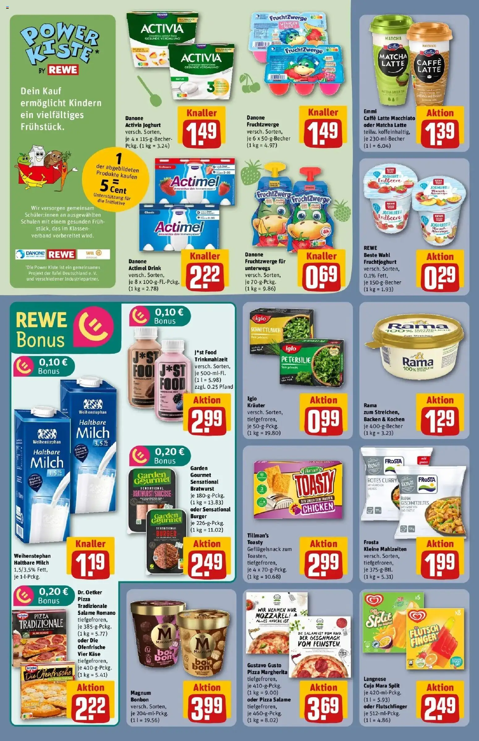 REWE Prospekt ab 04.05.2026 zum Blättern » Angebote | Seite: 24 | Produkte: Gustavo gusto, Iglo, Burger, Frosta
