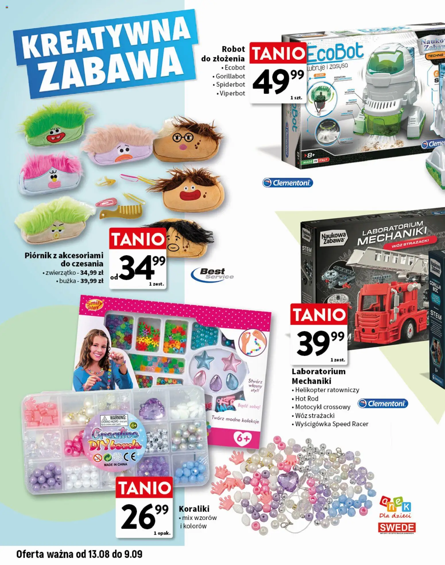 Intermarche gazetka - Gotowi na szkołę od 13.08.2026 | Strona: 10 | Produkty: Robot, Piórnik