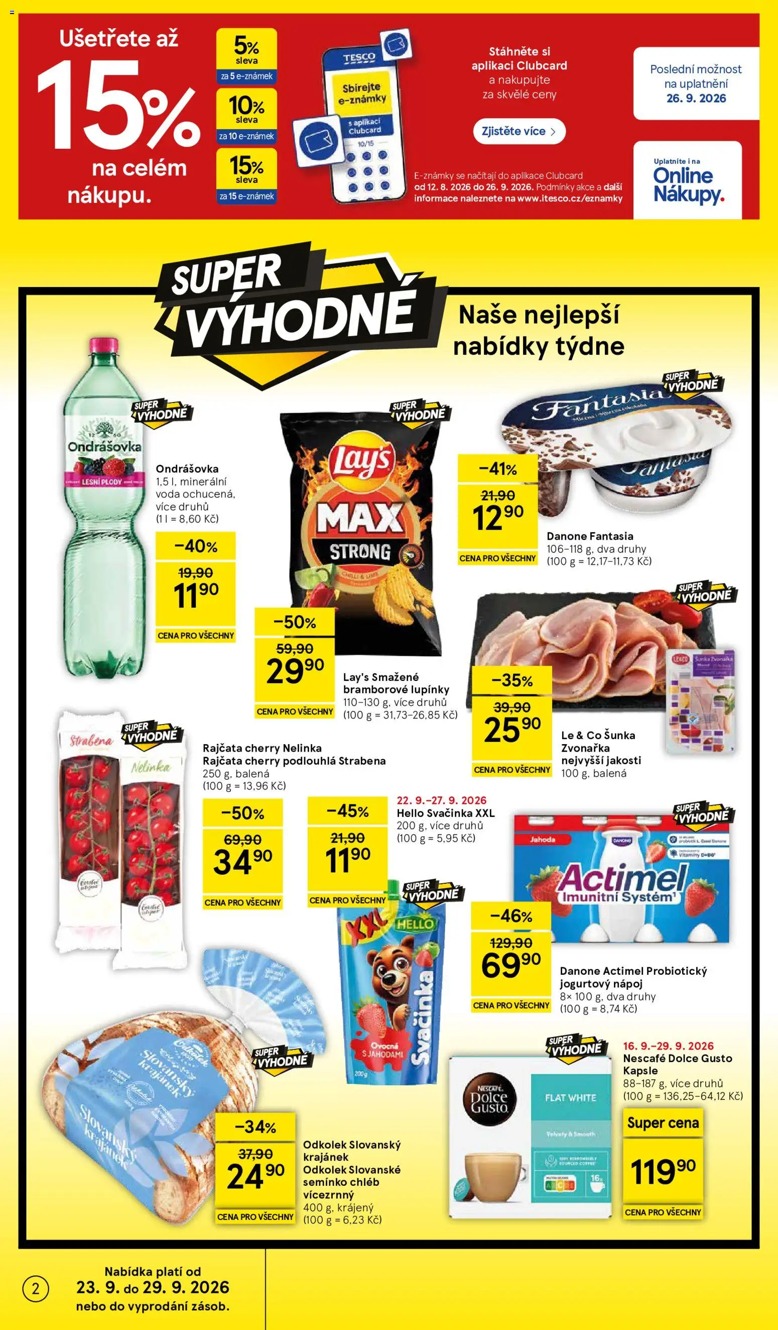 Tesco leták - Supermarket od 23.09.2026 | Strana: 2
