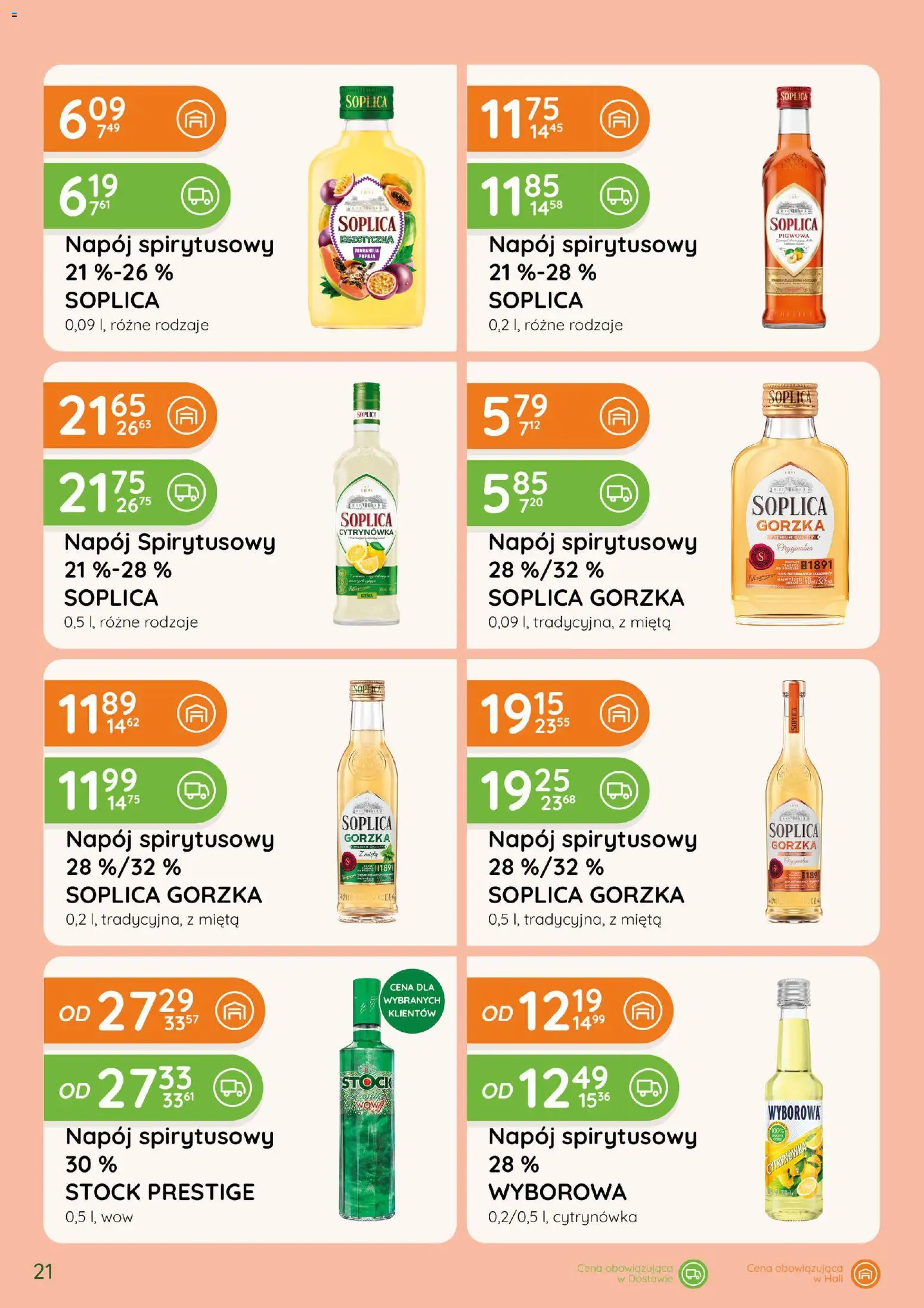 Eurocash gazetka - Katalog Alkoholowy od 01.10.2026 | Strona: 21 | Produkty: Soplica, Papaja, Mięta