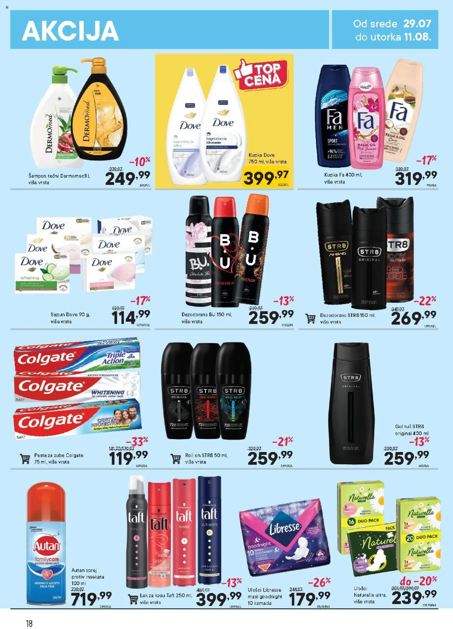 PerSu katalog - važi od 29.07.2026 | Strana: 18 | Proizvode: Šampon, Dove, Dezodorans, Pasta za zube