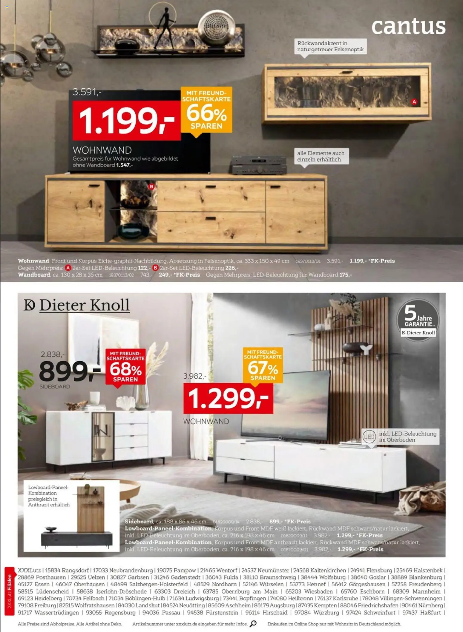 XXXLutz Prospekt – gültig ab 05.09.2026 | Seite: 2 | Produkte: Sideboard, Wohnwand, Wandboard