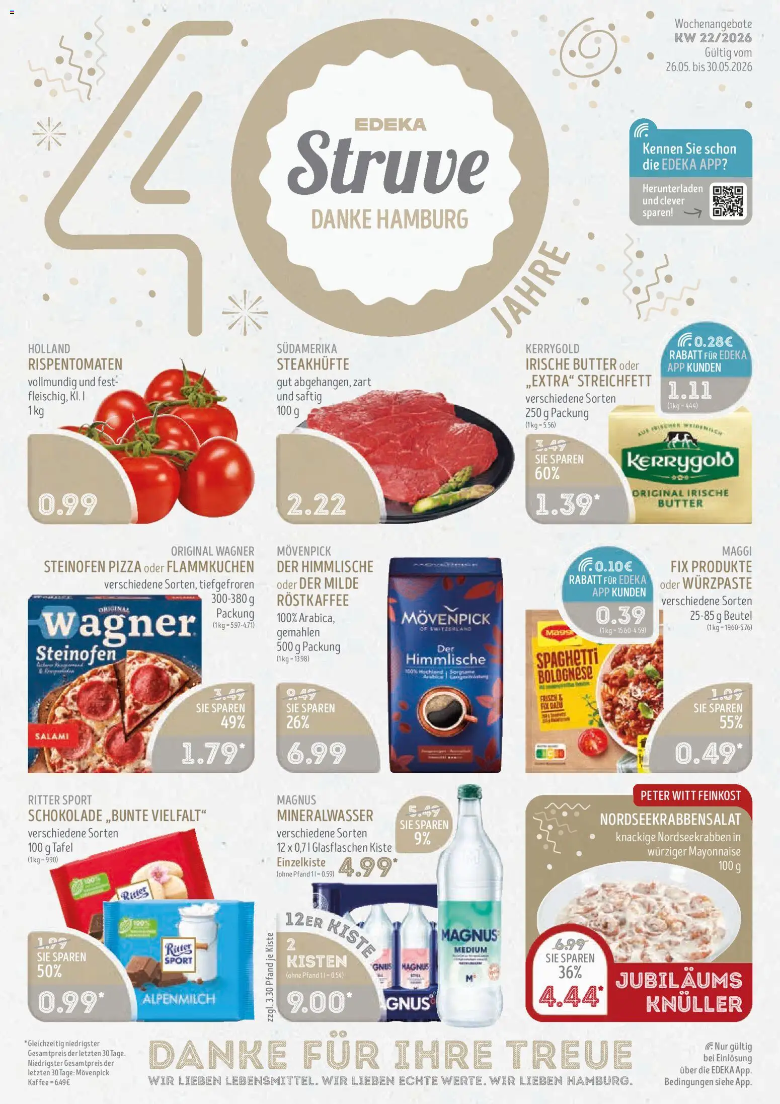 Edeka Struve Prospekt 	 – gültig ab 26.05.2026 | Seite: 3 | Produkte: Butter, Schokolade, Salami, Pizza