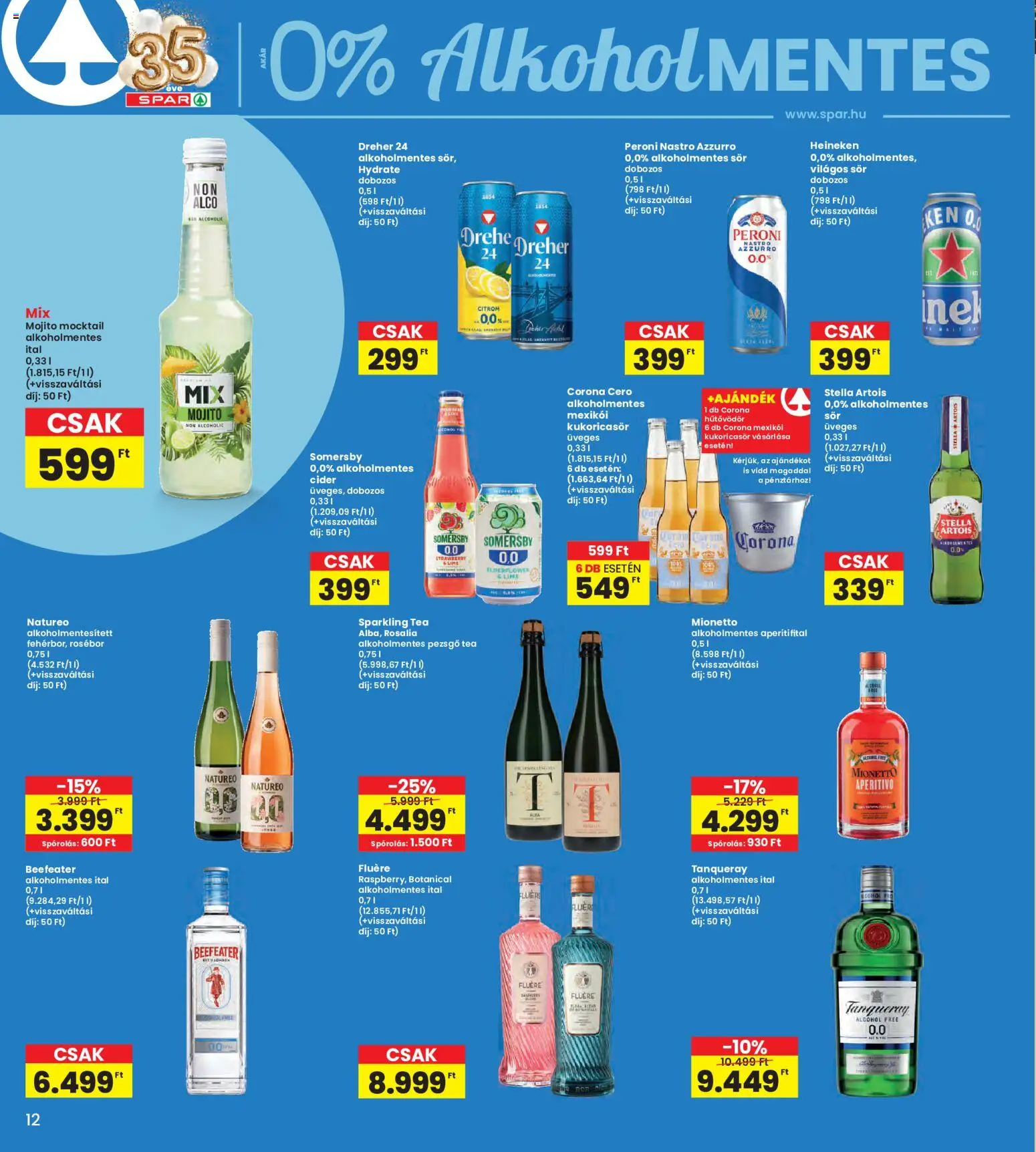 Interspar akciós ujság - amely érvényes a következő dátumtól: 2026.07.23. | Oldal: 12 | Termékek: Heineken, Cider, Sör, Citrom