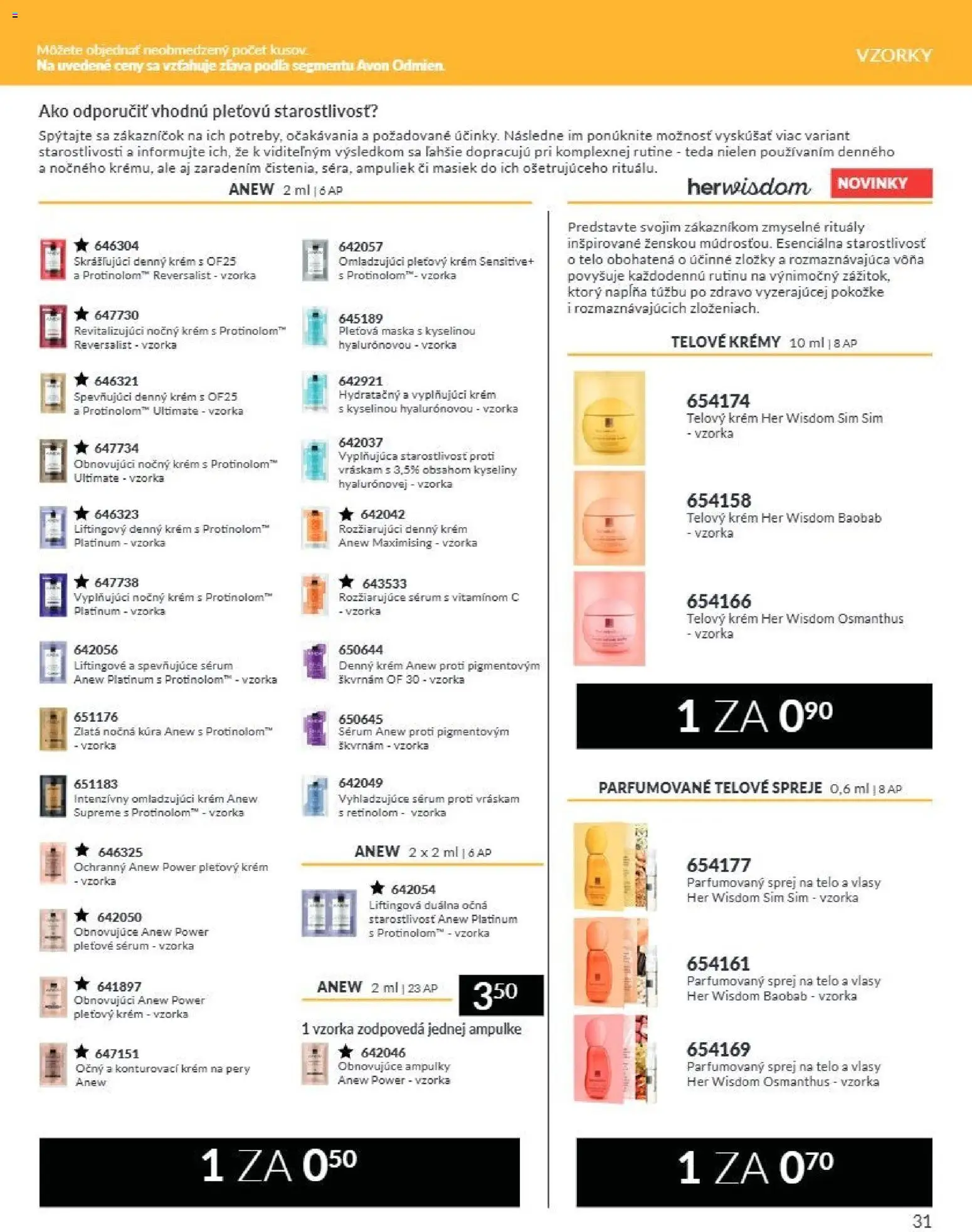 Nové Avon akcie – leták je platný od 01.08.2026 | Strana: 31 | Produkty: Maska, Telový krém, Krém