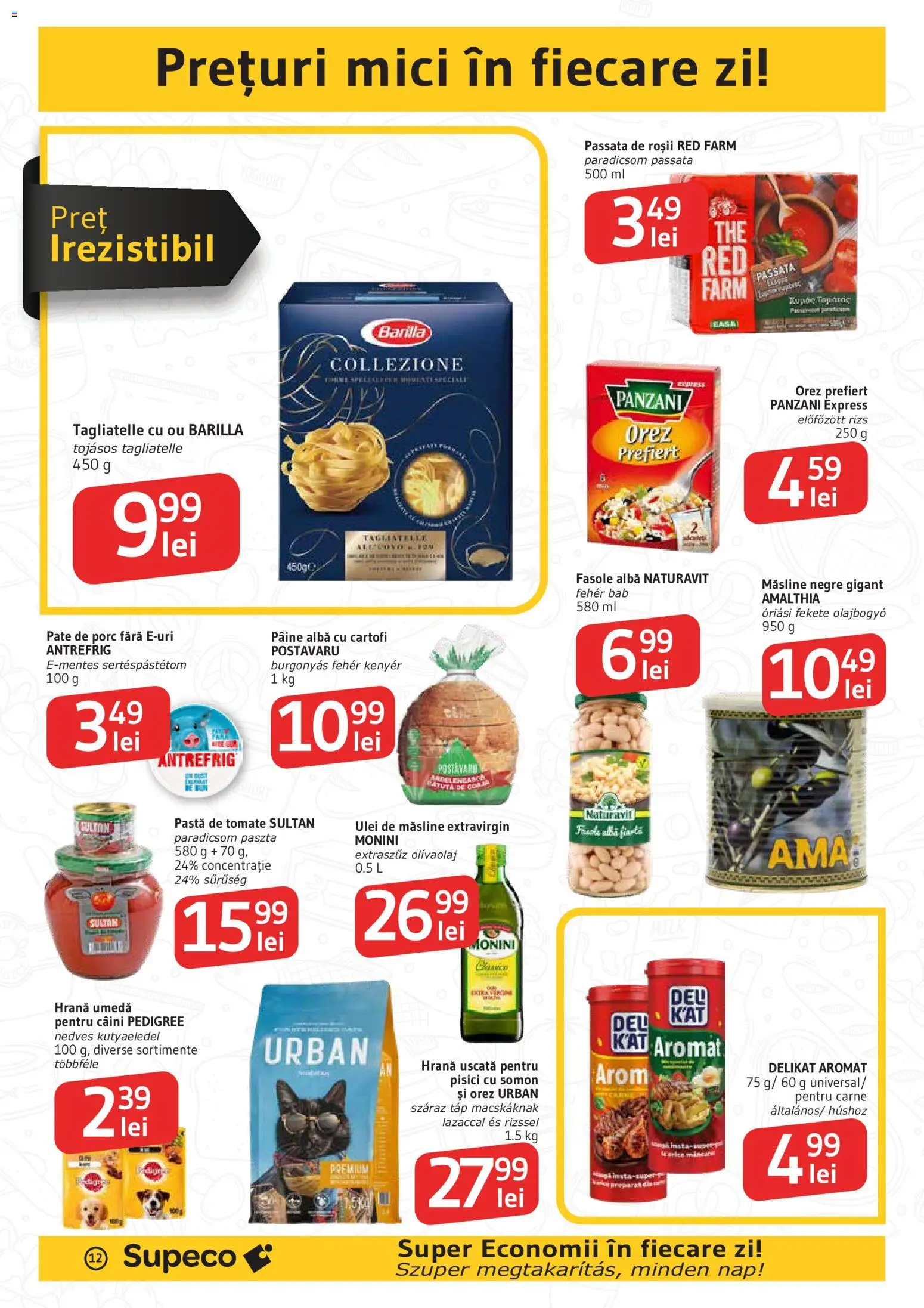 Noul catalog Supeco – valabil de la 11.06.2026 | Pagină: 12 | Produse: Hijyenik ped, Ulei, Orez, Cartofi
