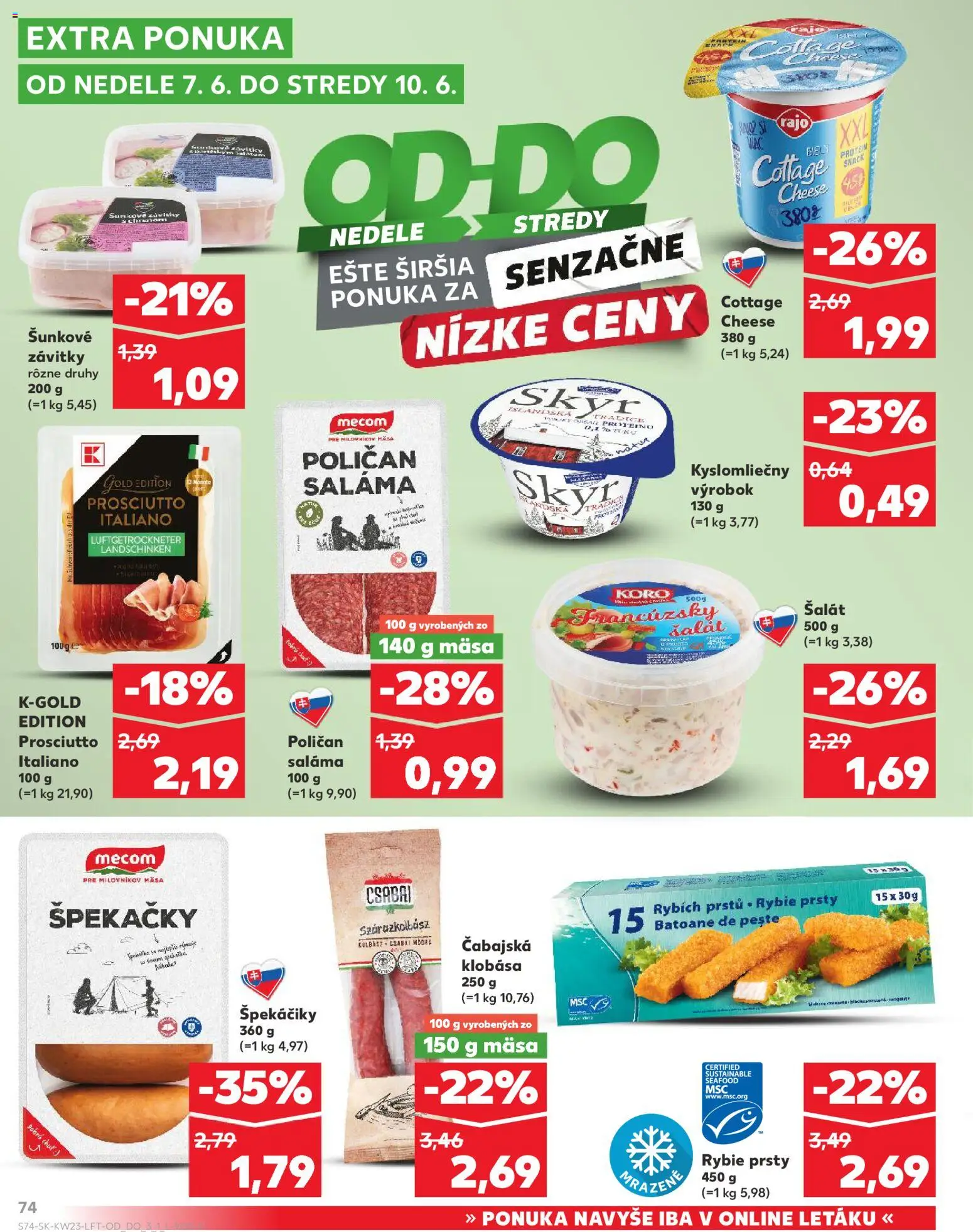 Nové Kaufland akcie – leták je platný od 04.06.2026 | Strana: 74
