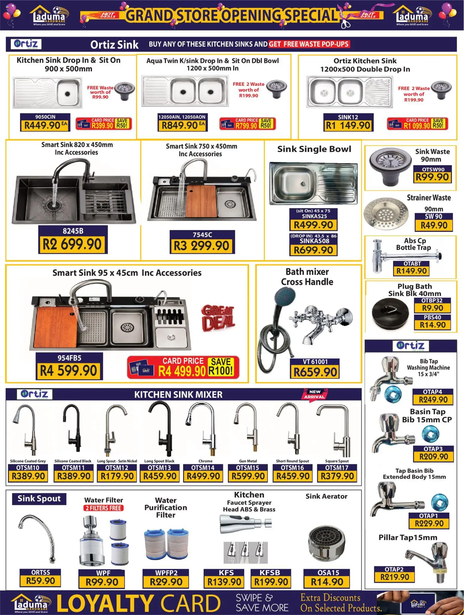 New Laduma Hardware catalogue – valid from 22/10/2026 | Page: 9 | Products: Mixer, Bath, Basin, Tap
