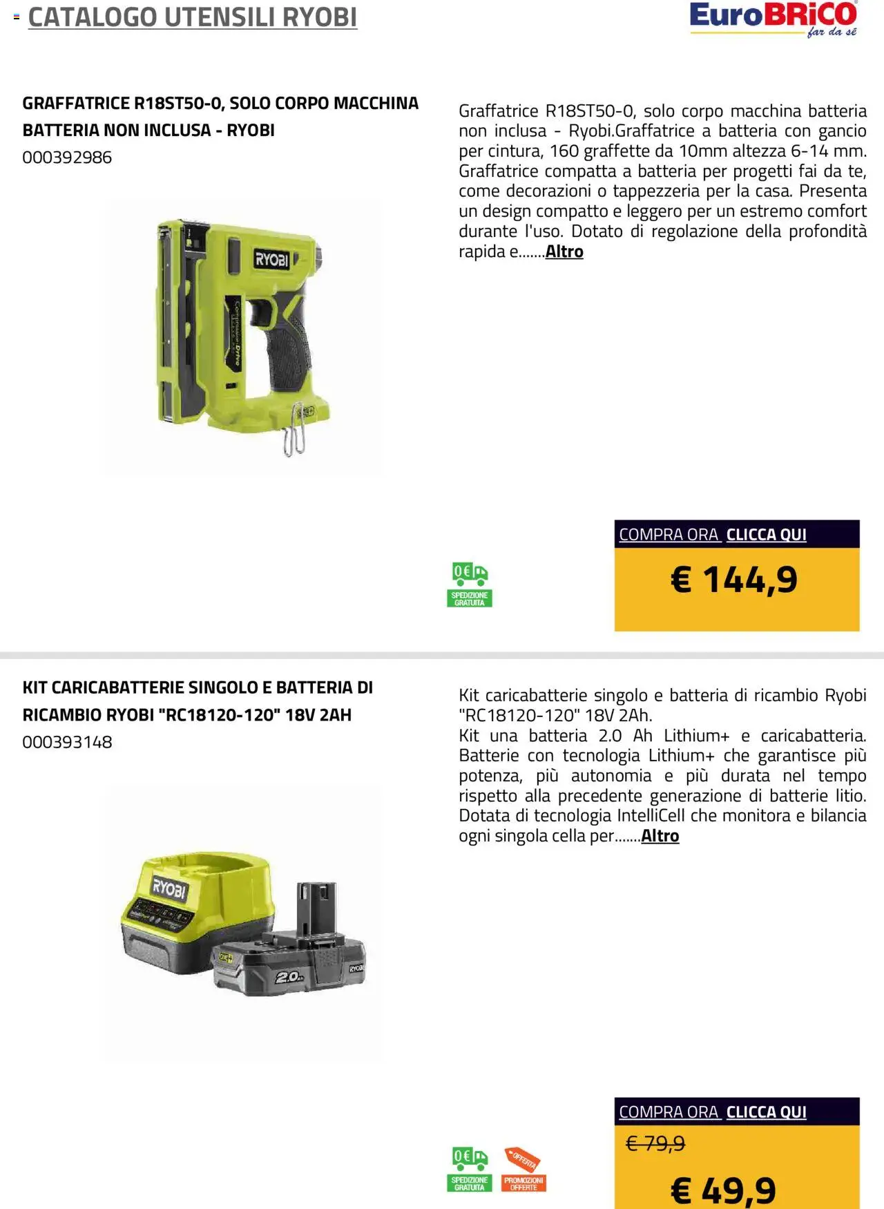 Volantino Eurobrico del 23.07.2025 | Pagina: 26 | Prodotti: Bilancia, Batterie, Caricabatterie, Decorazioni
